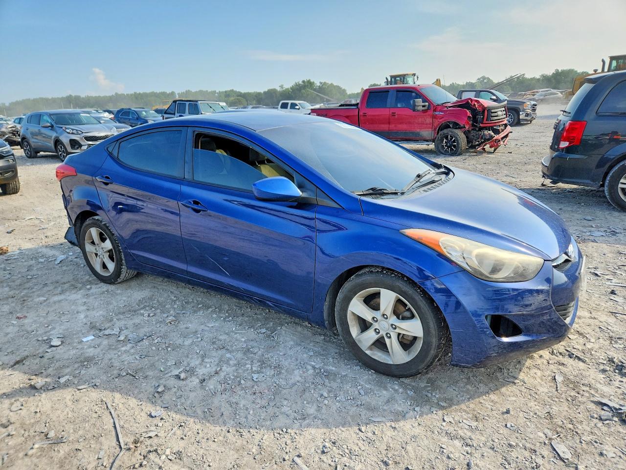 2013 Hyundai Elantra Gls Blue vin: KMHDH4AE7DU718313
