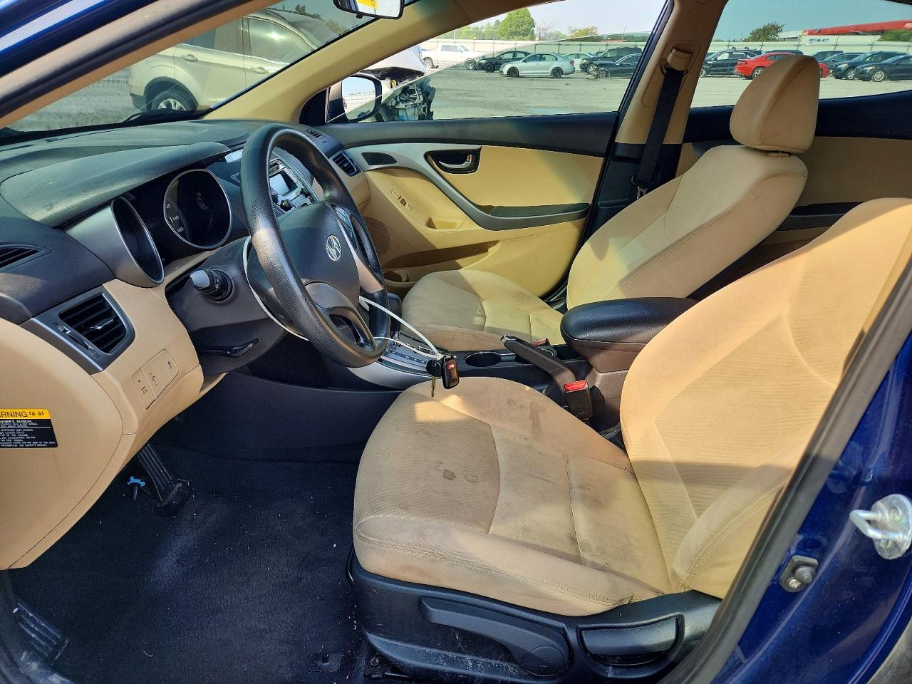 2013 Hyundai Elantra Gls Blue vin: KMHDH4AE7DU718313