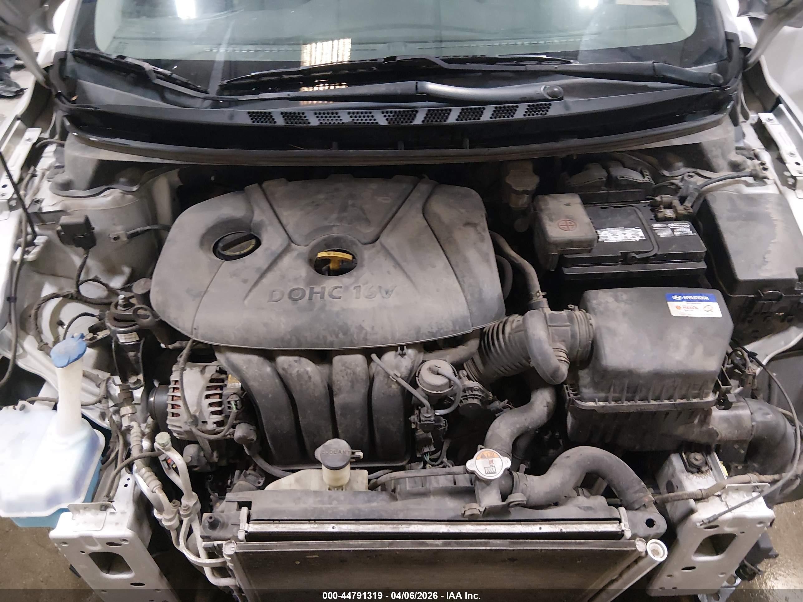2013 Hyundai Elantra Gls Gray vin: KMHDH4AE7DU727562