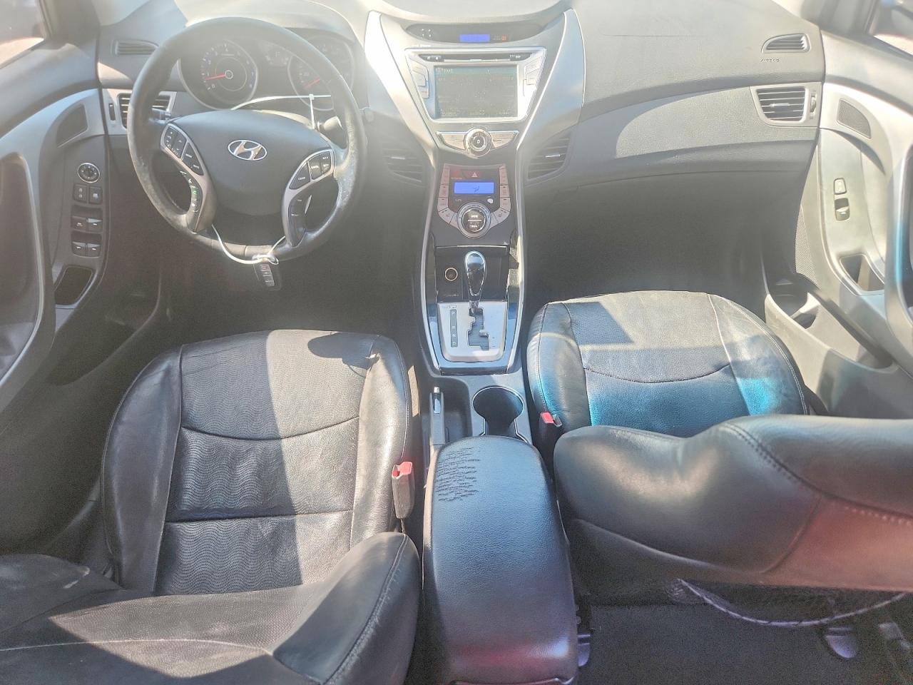 2013 Hyundai Elantra Limited Black vin: KMHDH4AE7DU730364