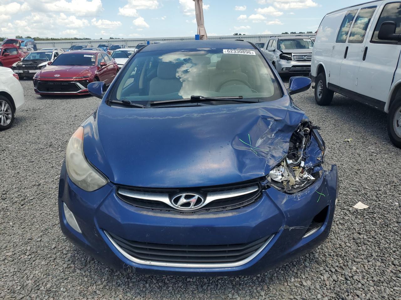 2013 Hyundai Elantra Gls Blue vin: KMHDH4AE7DU737007