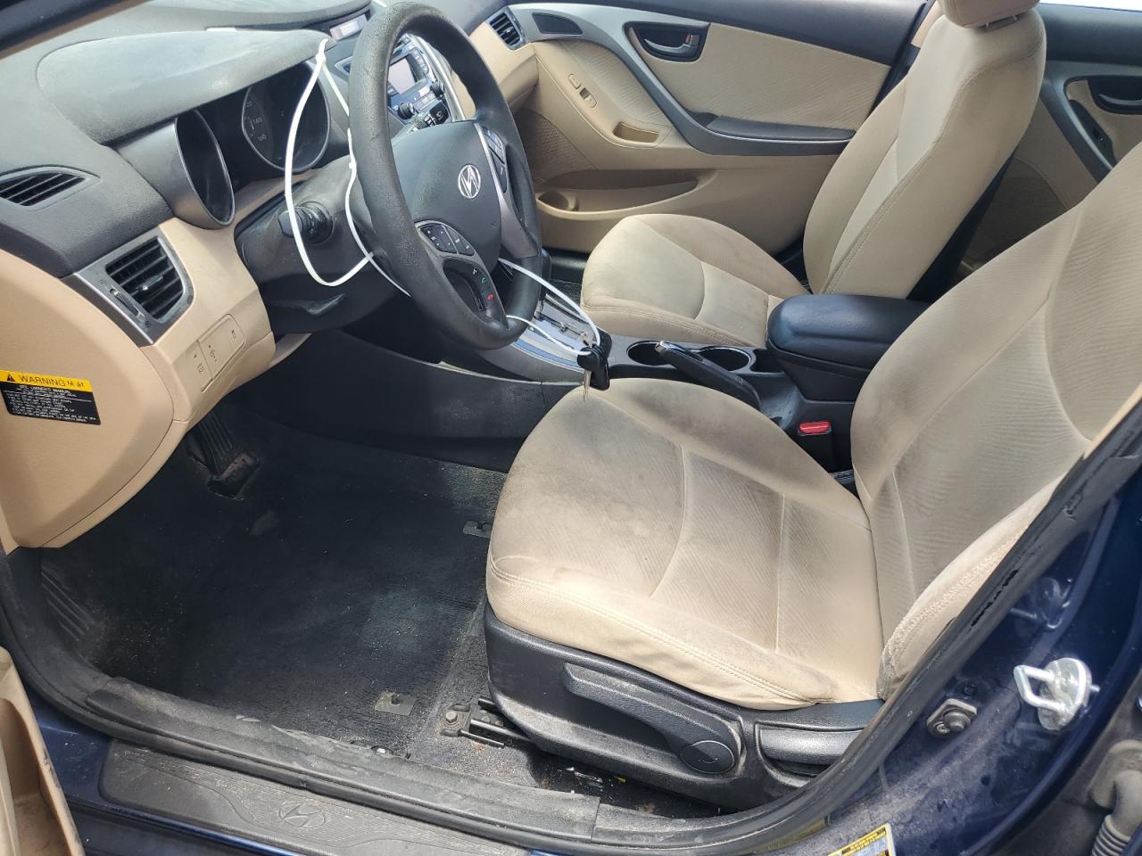 2013 Hyundai Elantra Gls Blue vin: KMHDH4AE7DU737007