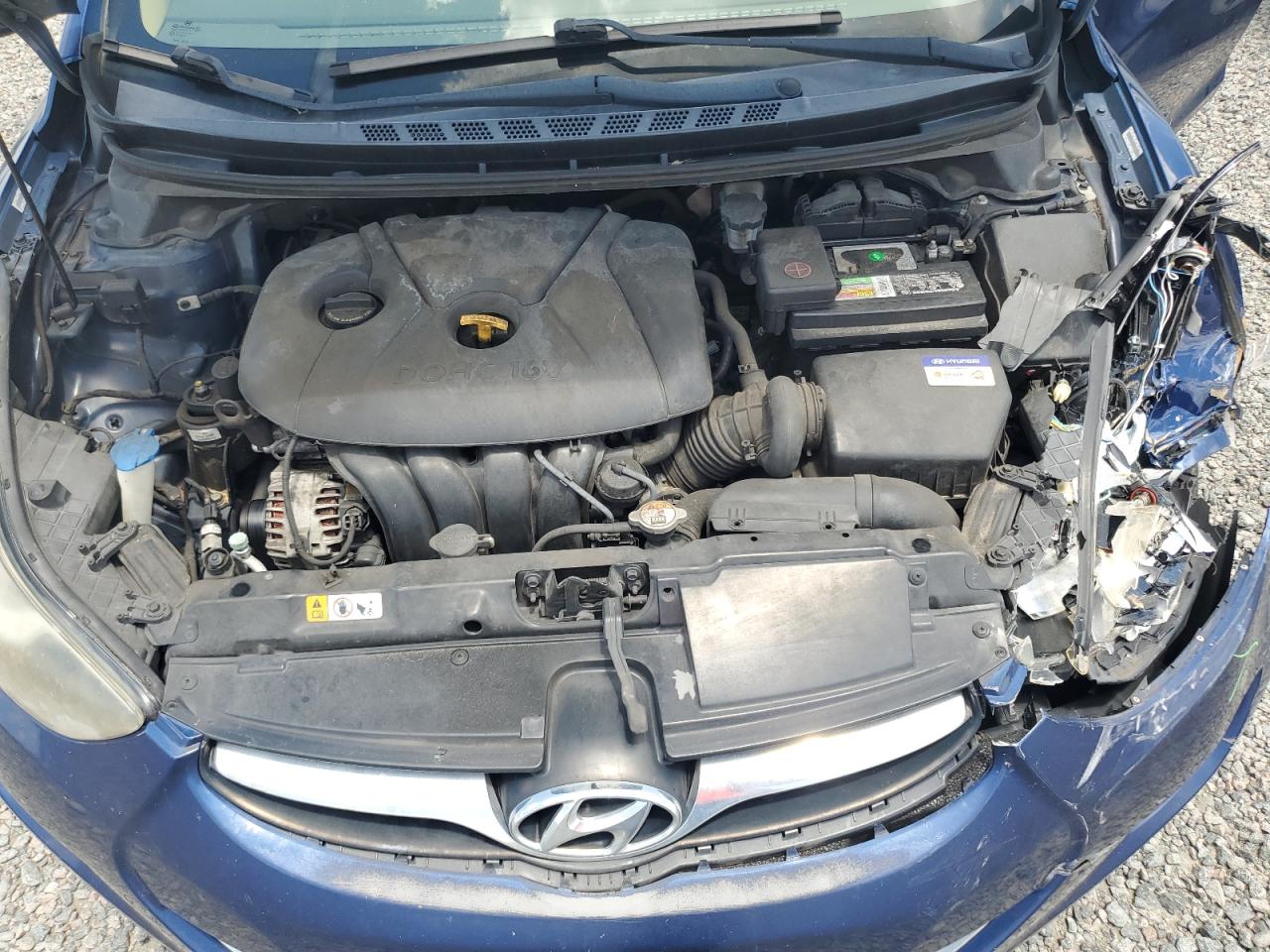 2013 Hyundai Elantra Gls Blue vin: KMHDH4AE7DU737007