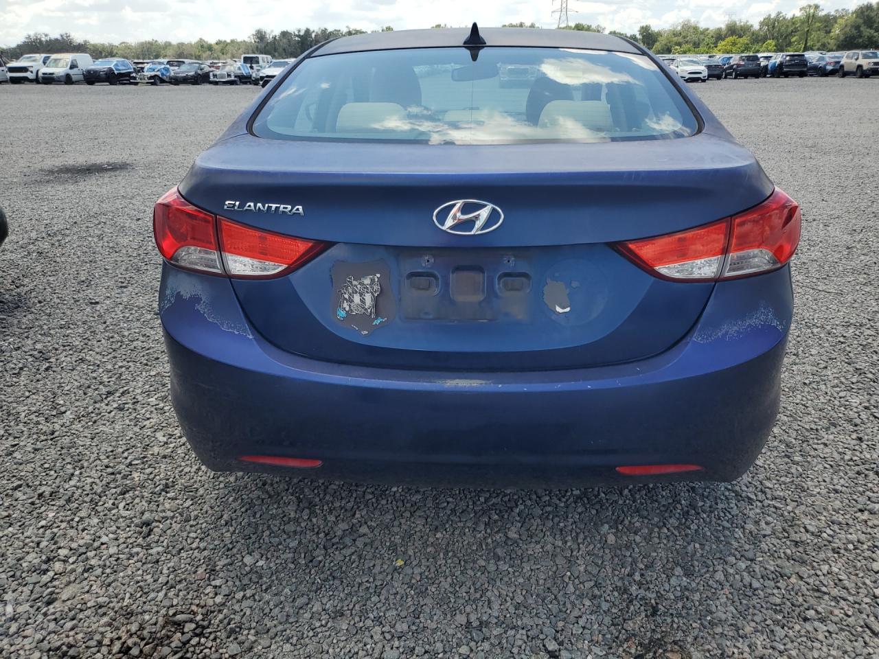 2013 Hyundai Elantra Gls Blue vin: KMHDH4AE7DU737007