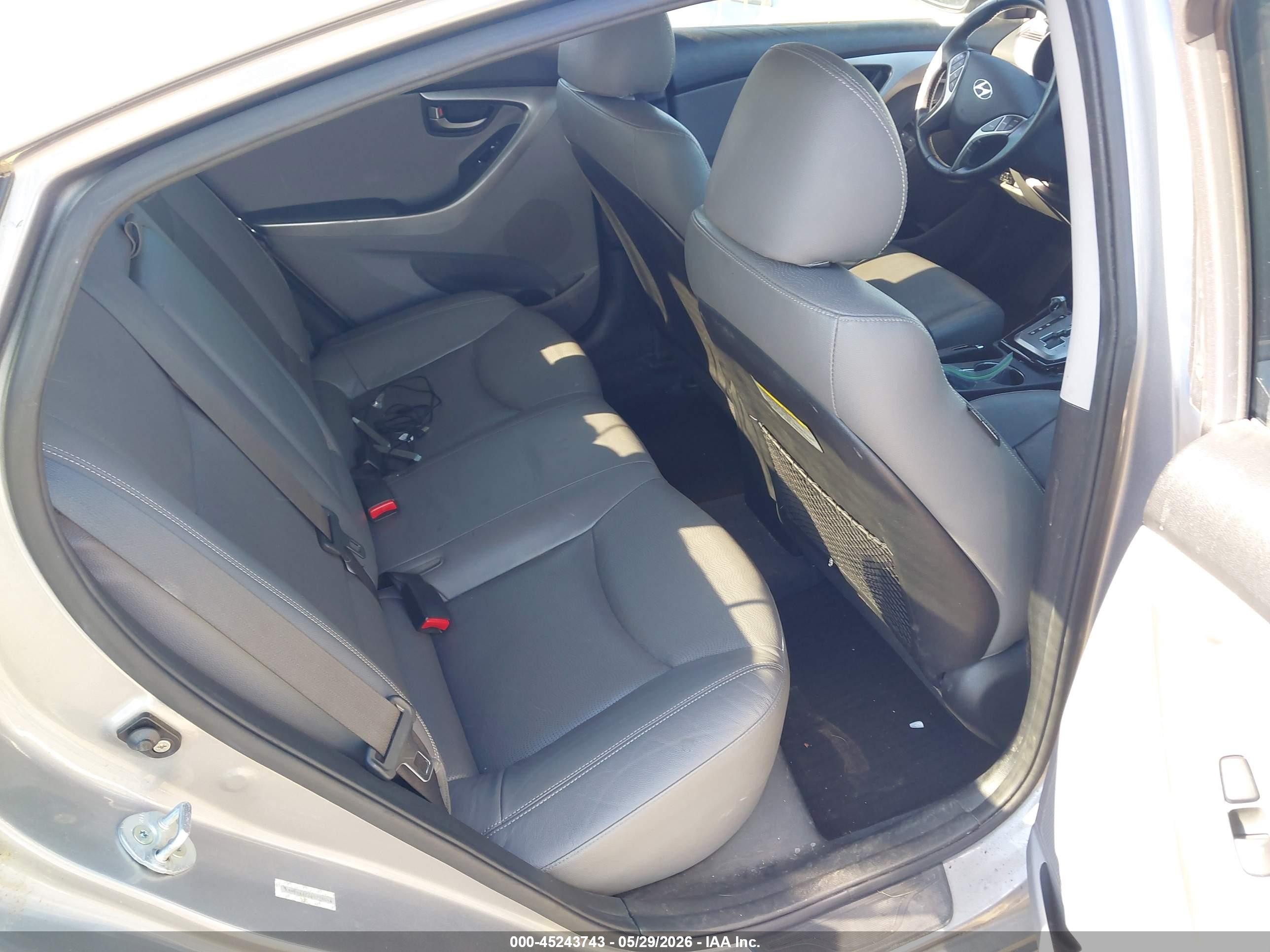2013 Hyundai Elantra Limited Gray vin: KMHDH4AE7DU738044