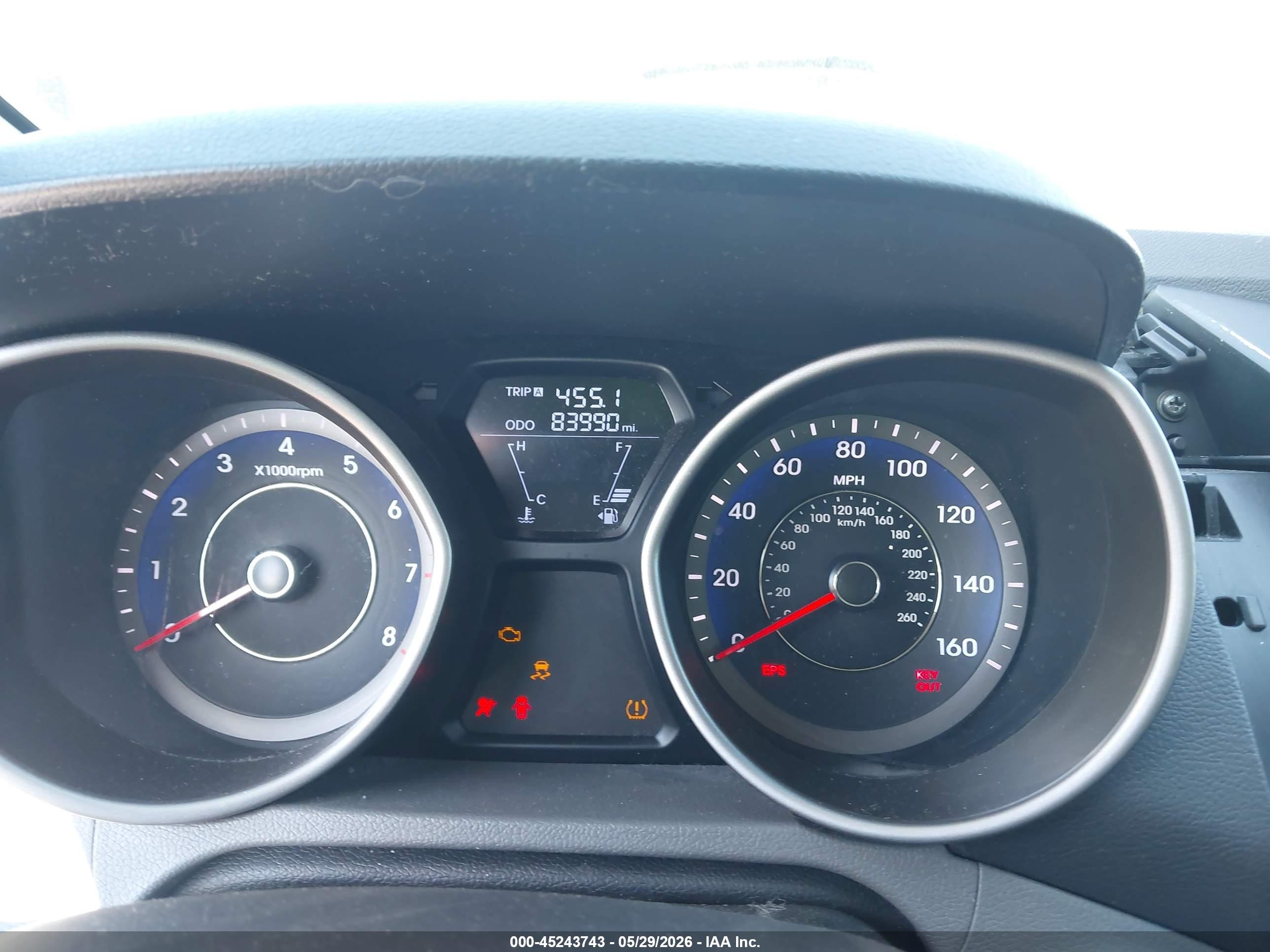 2013 Hyundai Elantra Limited Gray vin: KMHDH4AE7DU738044