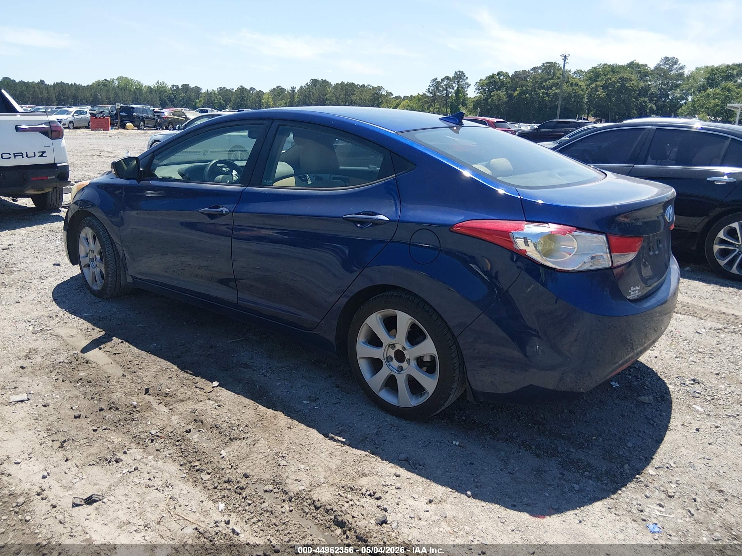 2013 Hyundai Elantra Limited Синий vin: KMHDH4AE7DU749805