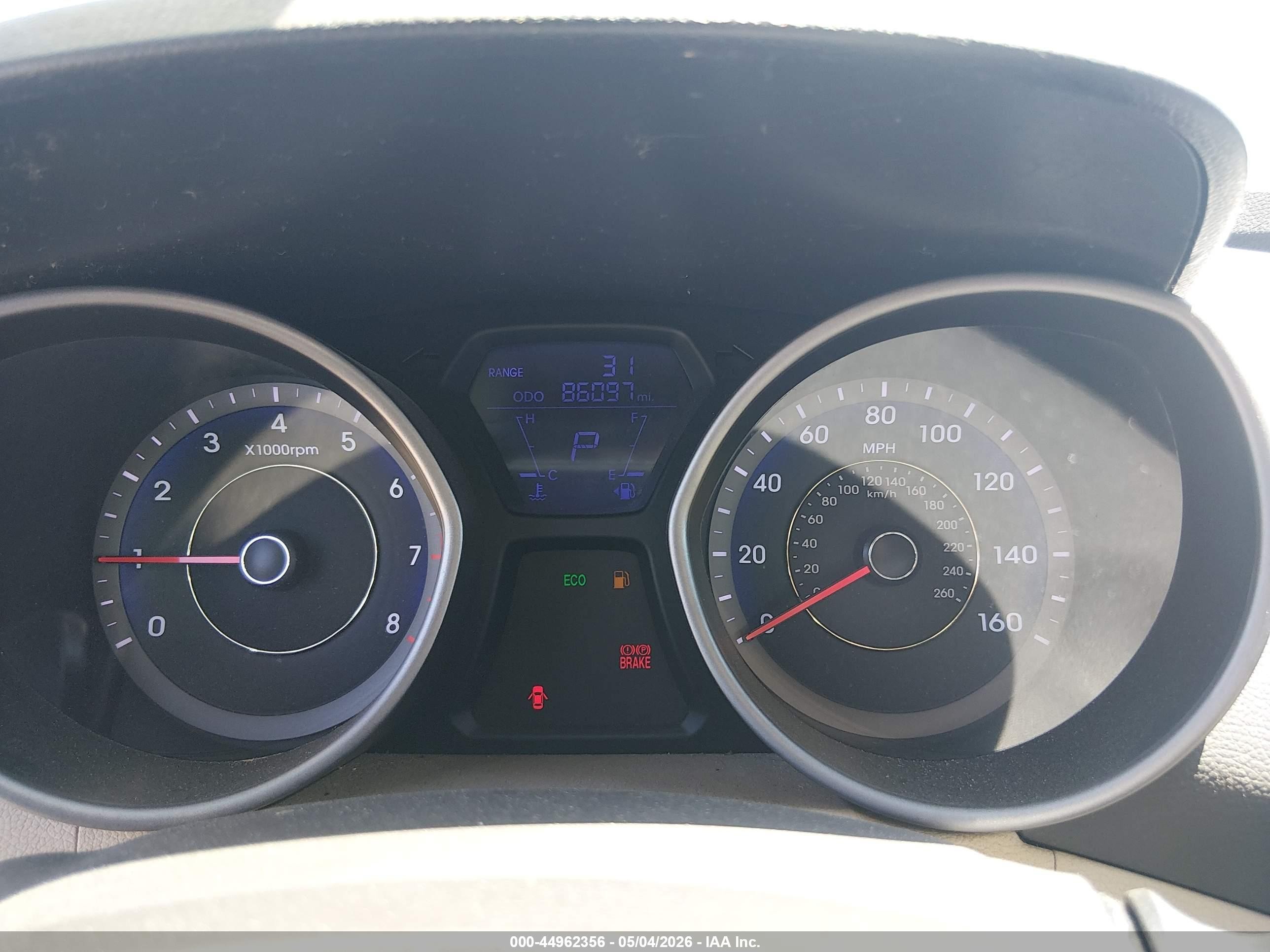 2013 Hyundai Elantra Limited Синий vin: KMHDH4AE7DU749805