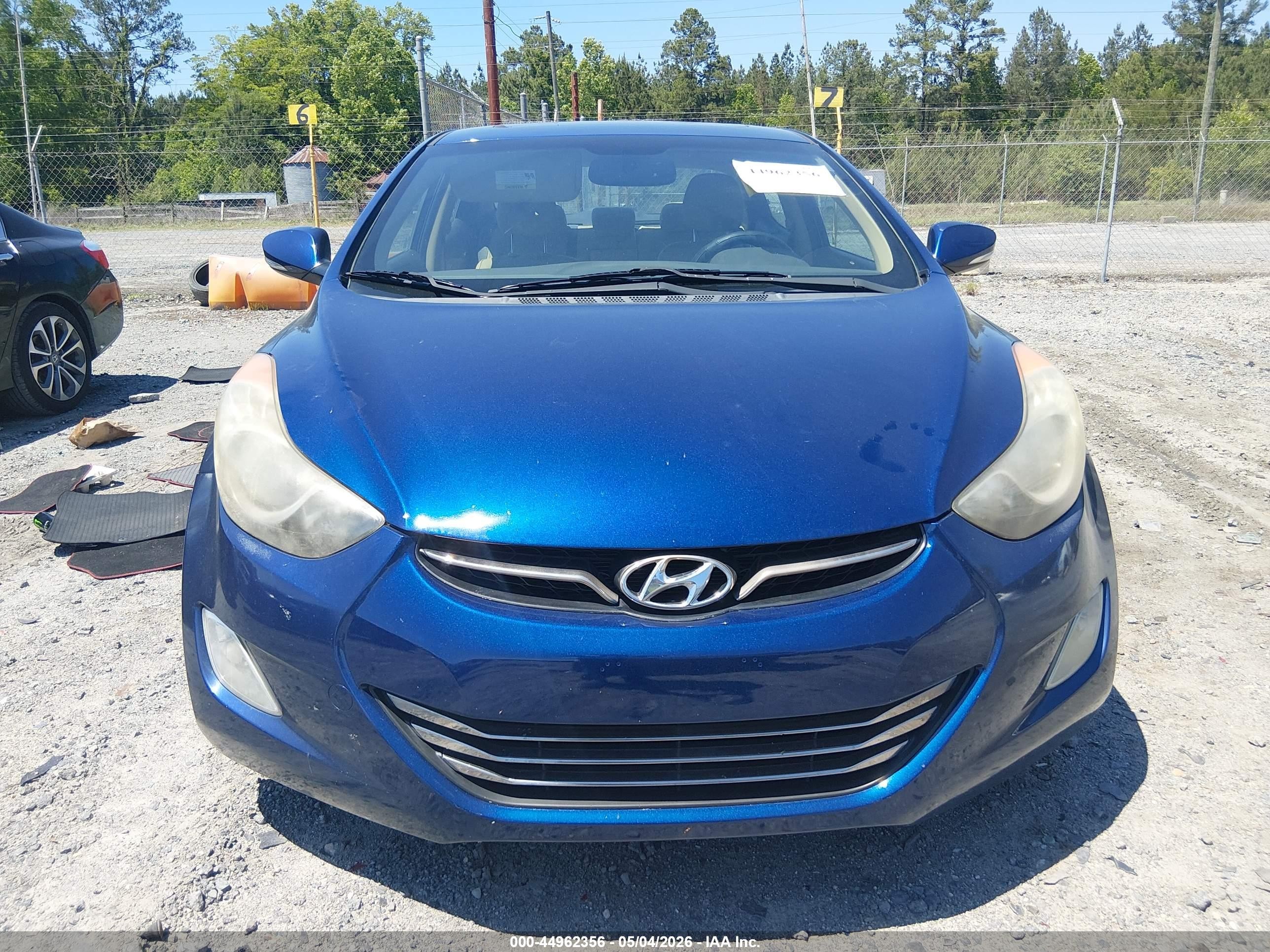 2013 Hyundai Elantra Limited Синий vin: KMHDH4AE7DU749805
