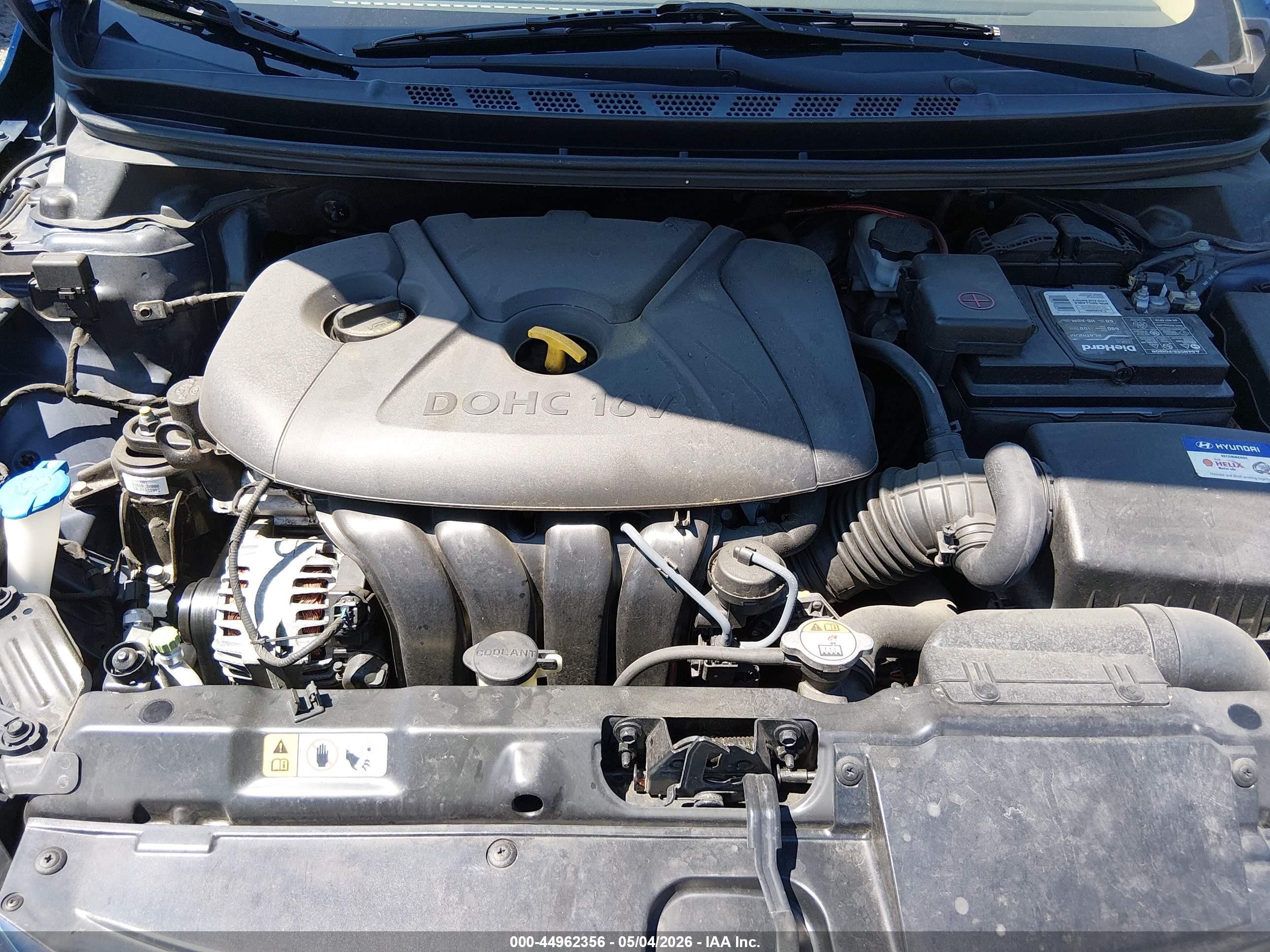 2013 Hyundai Elantra Limited Синий vin: KMHDH4AE7DU749805