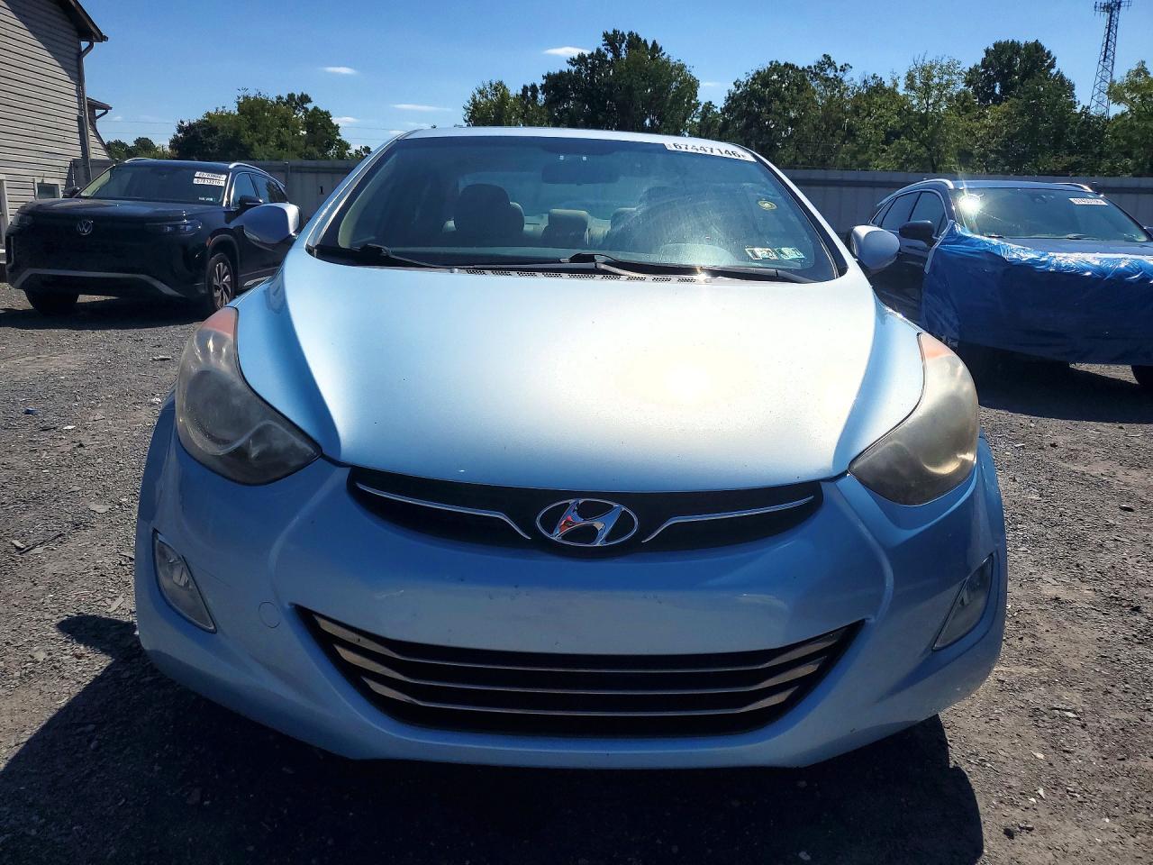 2013 Hyundai Elantra Limited Blue vin: KMHDH4AE7DU763137