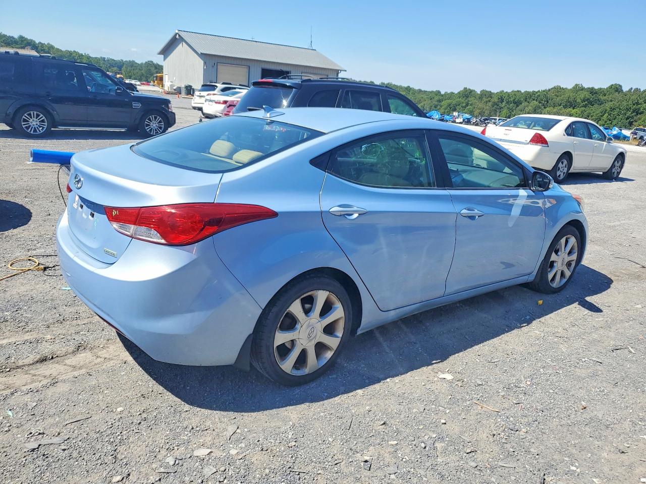 2013 Hyundai Elantra Limited Blue vin: KMHDH4AE7DU763137