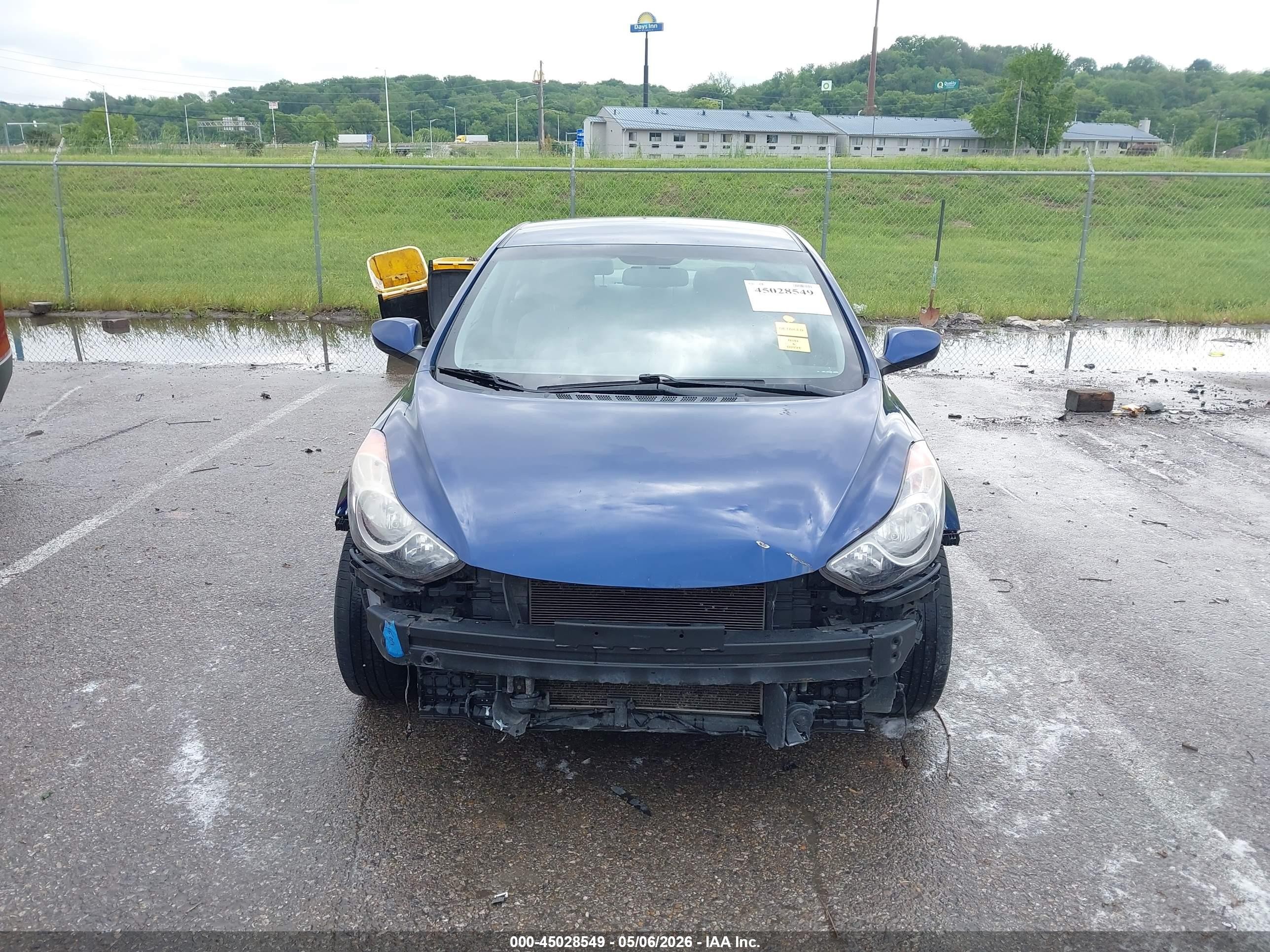 2013 Hyundai Elantra Gls Blue vin: KMHDH4AE7DU778947