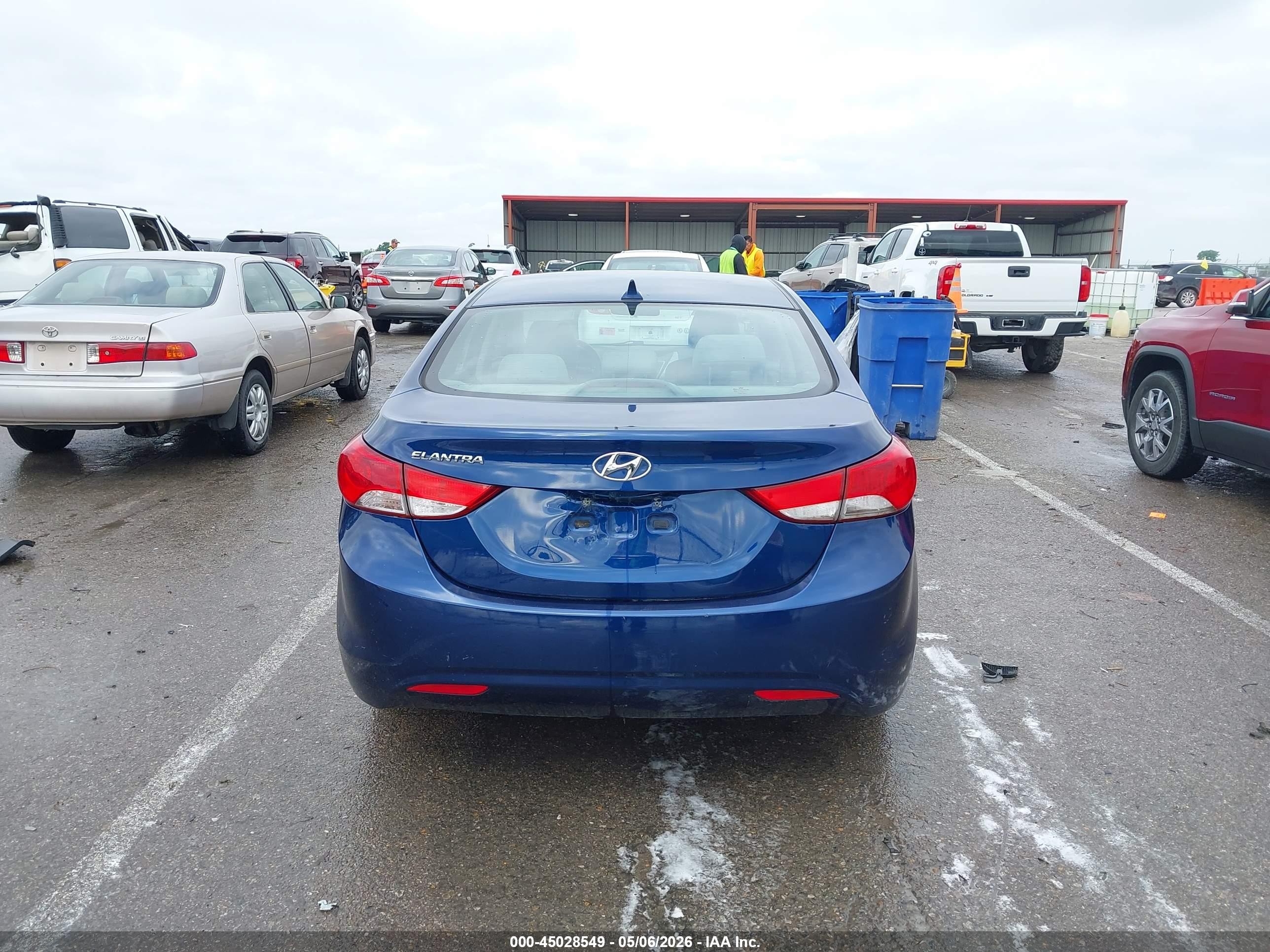 2013 Hyundai Elantra Gls Blue vin: KMHDH4AE7DU778947