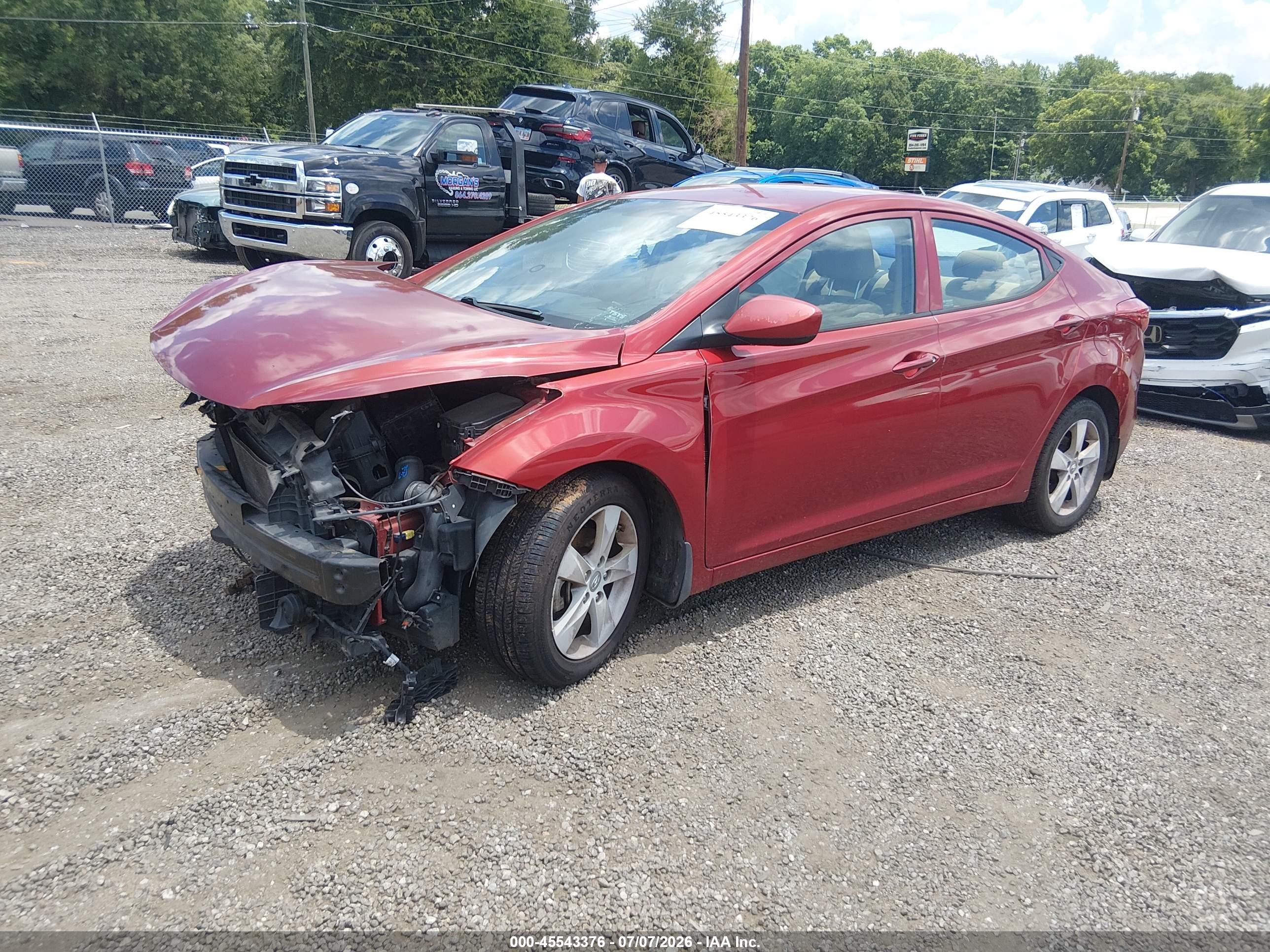 2013 Hyundai Elantra Gls (ulsan Plant) Red vin: KMHDH4AE7DU785512