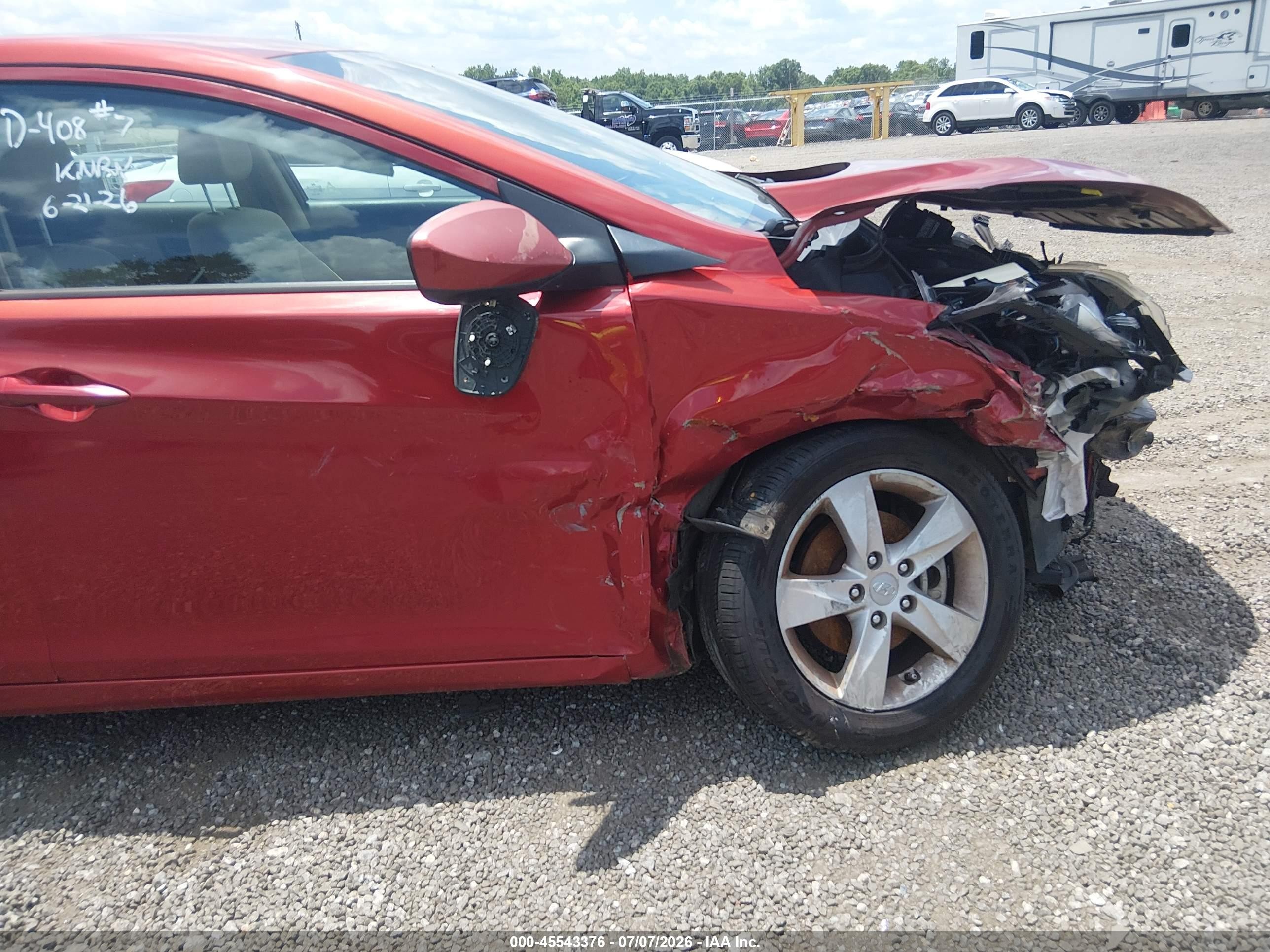 2013 Hyundai Elantra Gls (ulsan Plant) Red vin: KMHDH4AE7DU785512