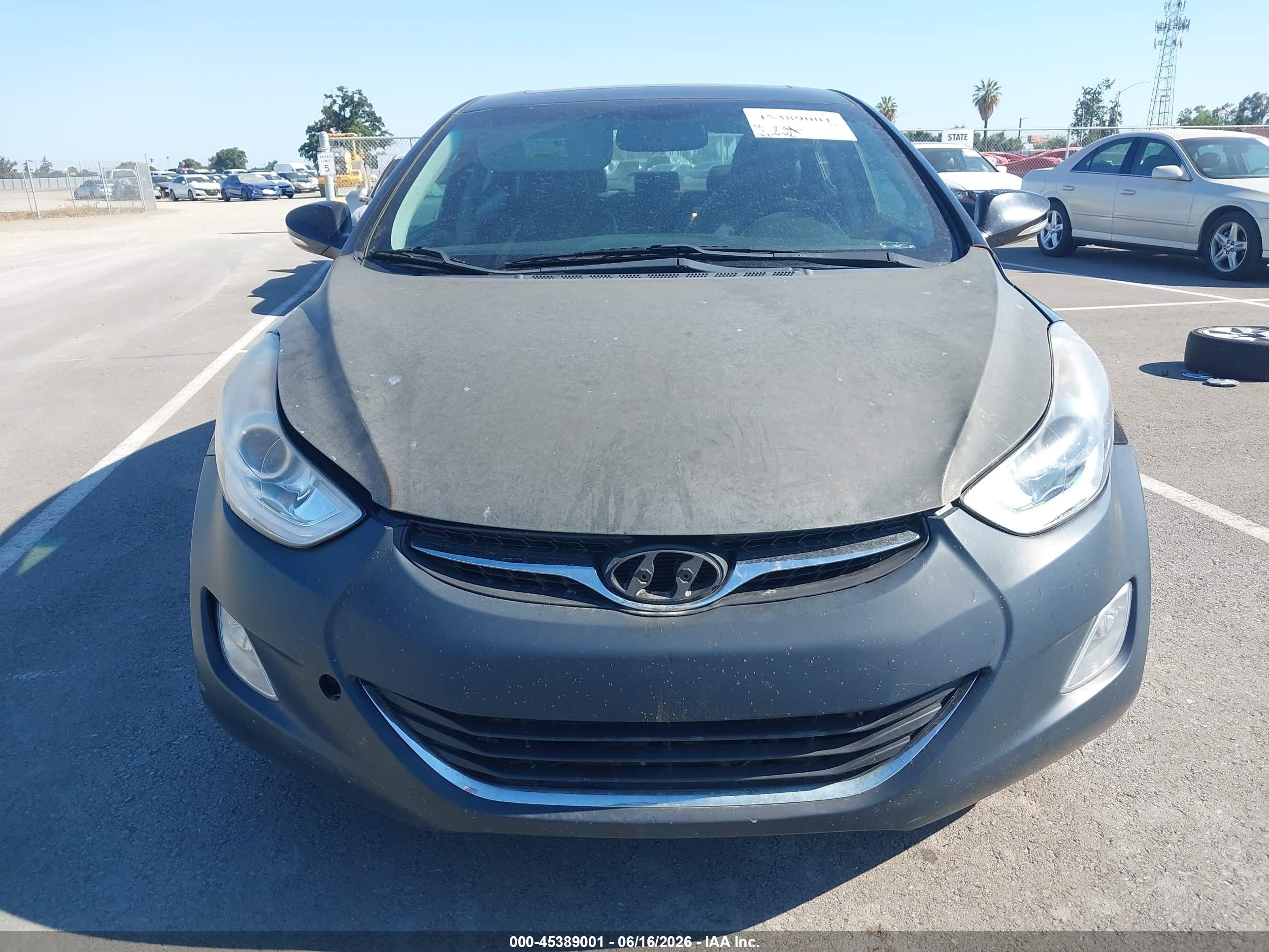 2013 Hyundai Elantra Limited Black vin: KMHDH4AE7DU820792