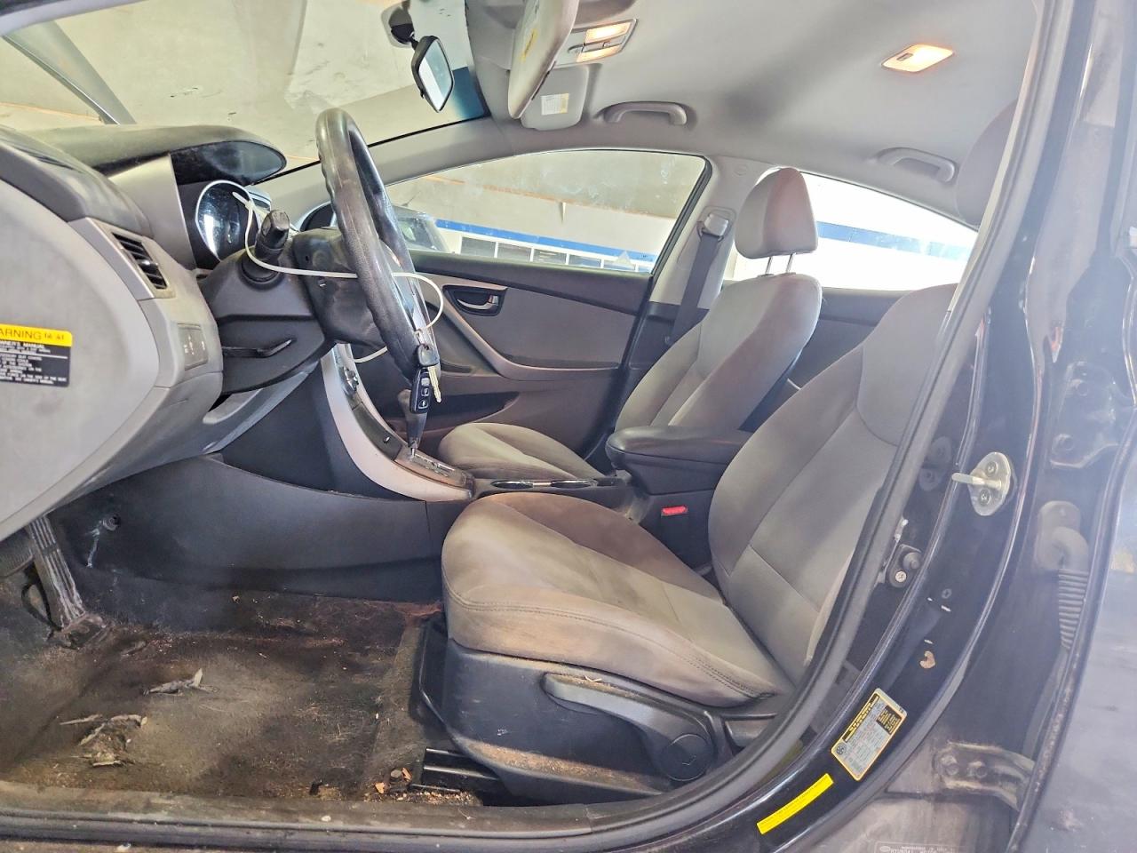 2013 Hyundai Elantra Black vin: KMHDH4AE7DU824972