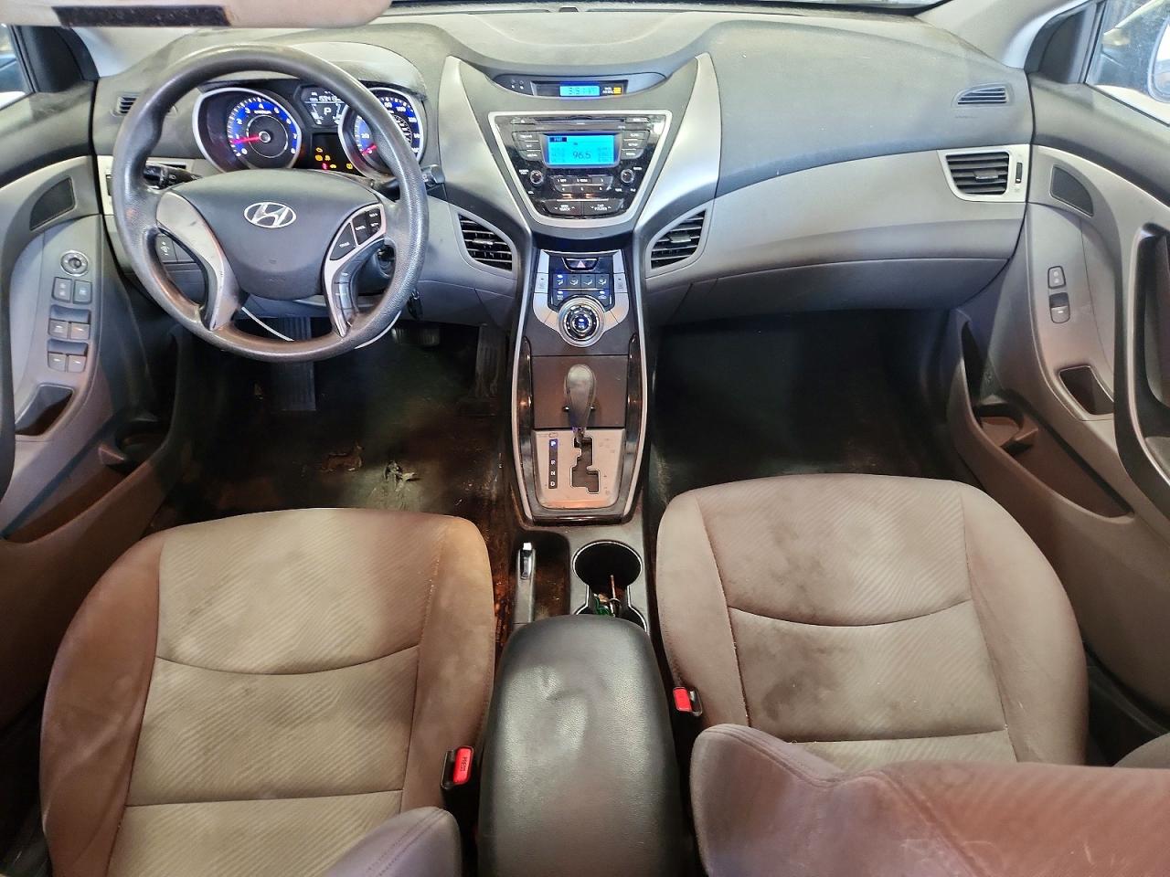 2013 Hyundai Elantra Black vin: KMHDH4AE7DU824972