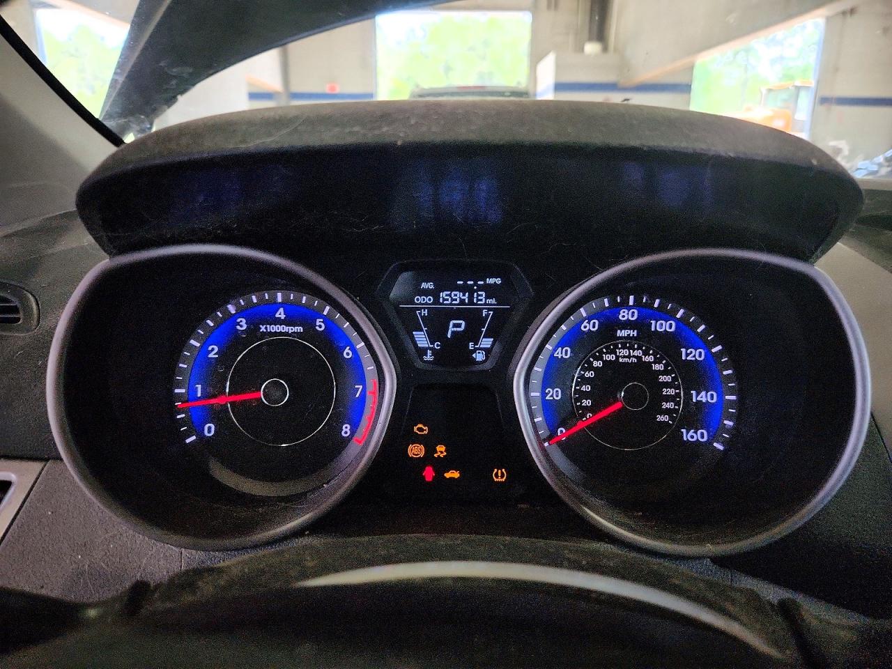 2013 Hyundai Elantra Black vin: KMHDH4AE7DU824972
