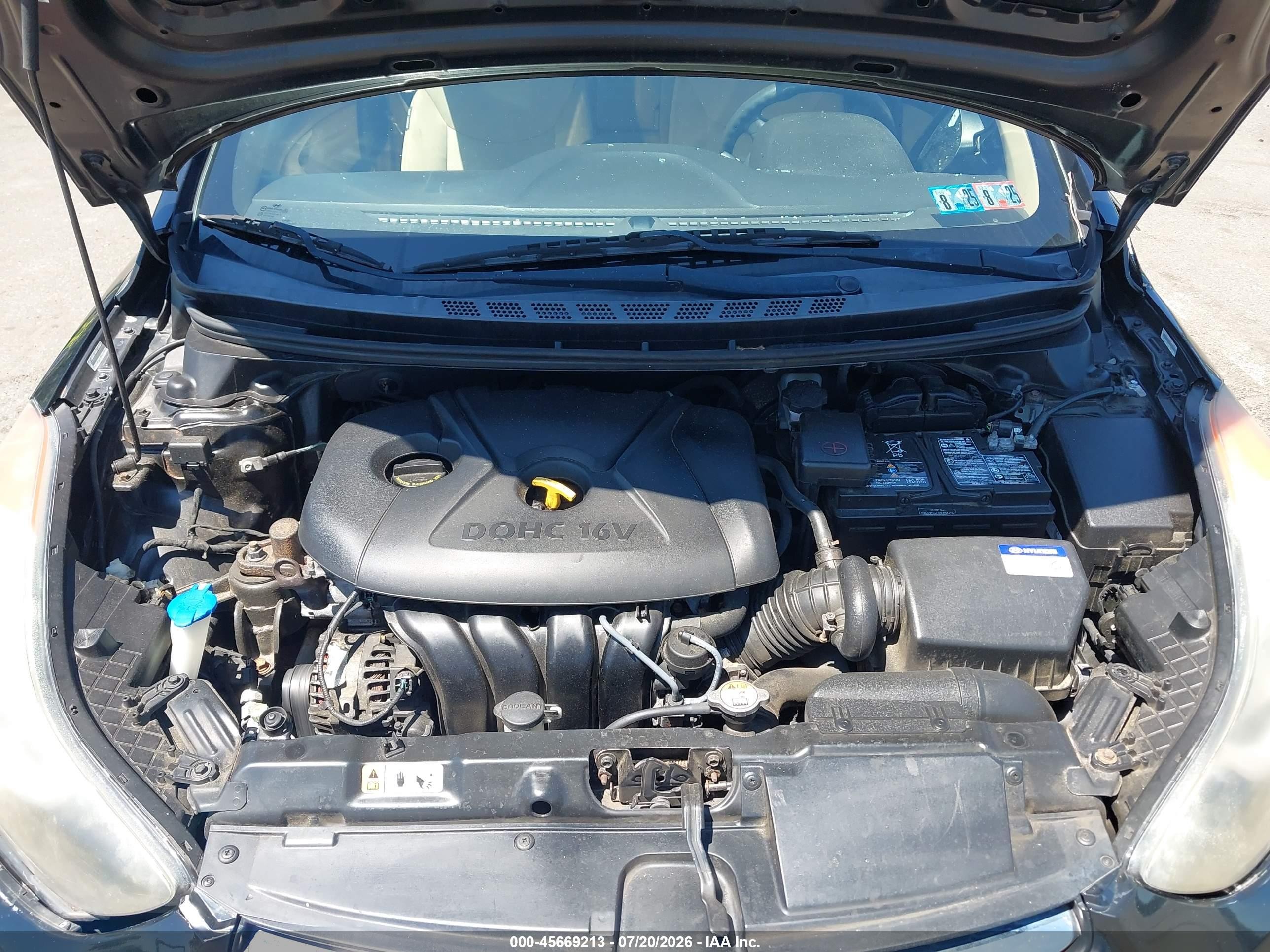 2013 Hyundai Elantra Gls Black vin: KMHDH4AE7DU829623