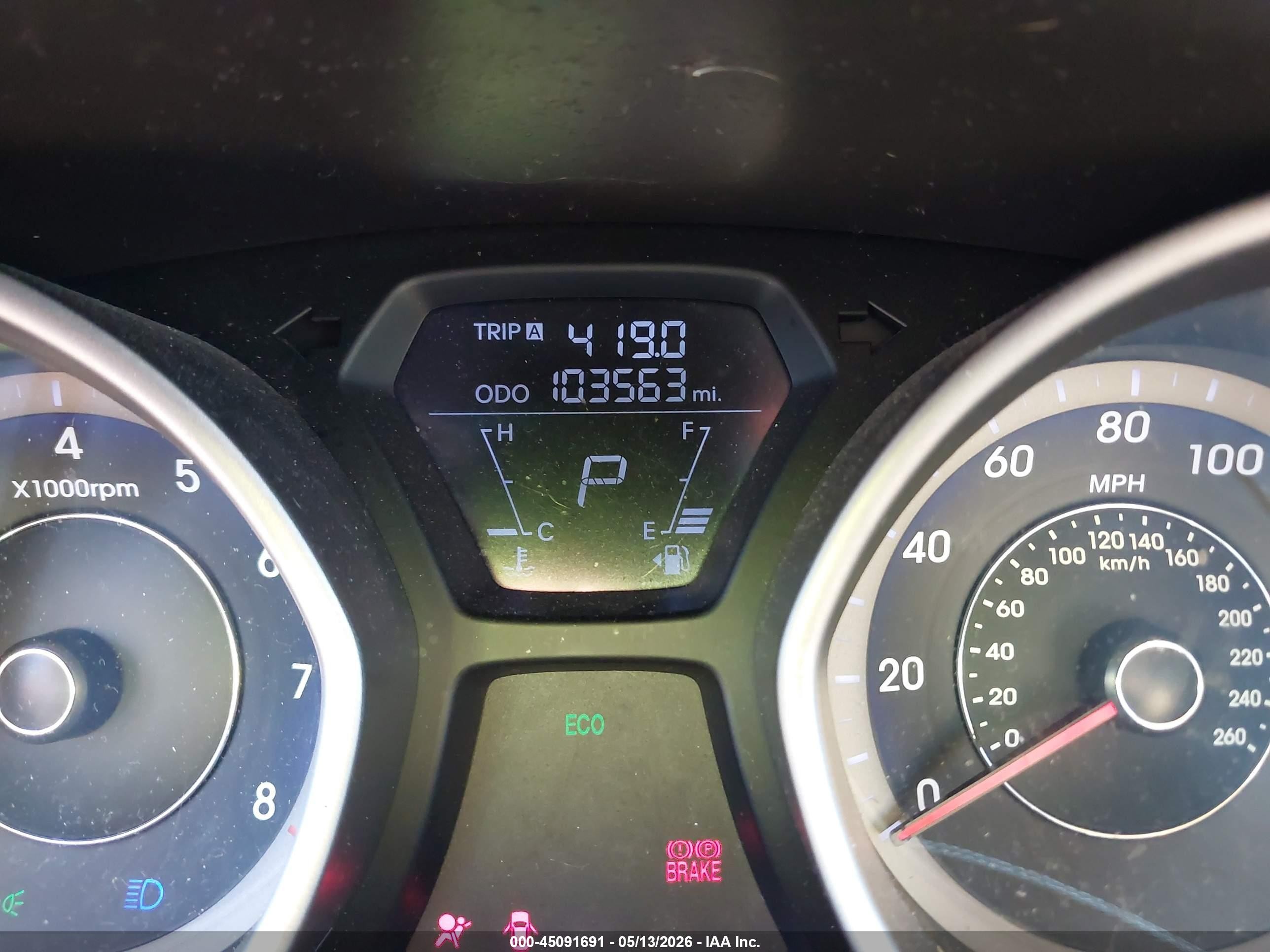 2013 Hyundai Elantra Limited Black vin: KMHDH4AE7DU835793