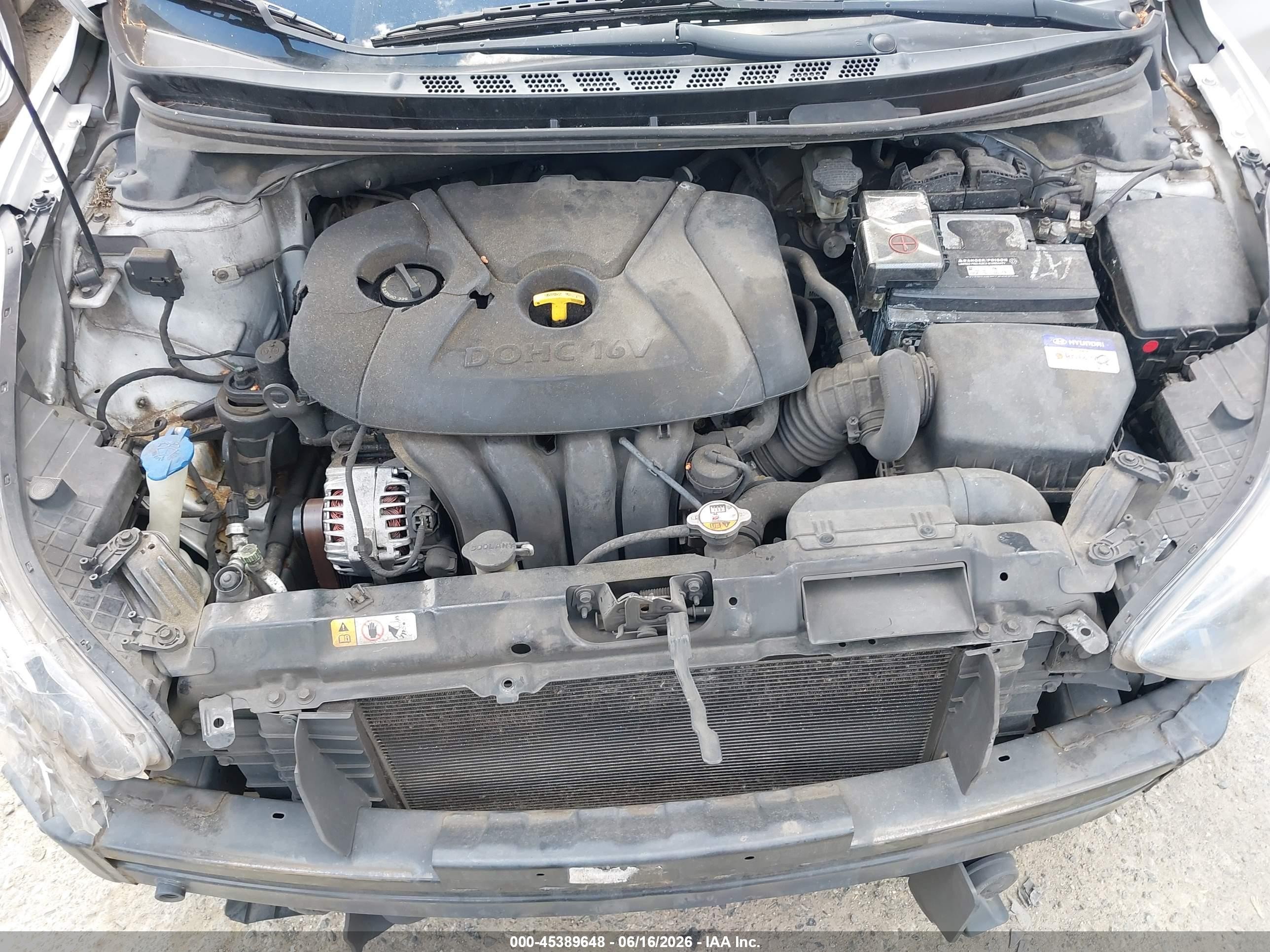 2013 Hyundai Elantra Gls Silver vin: KMHDH4AE7DU840864