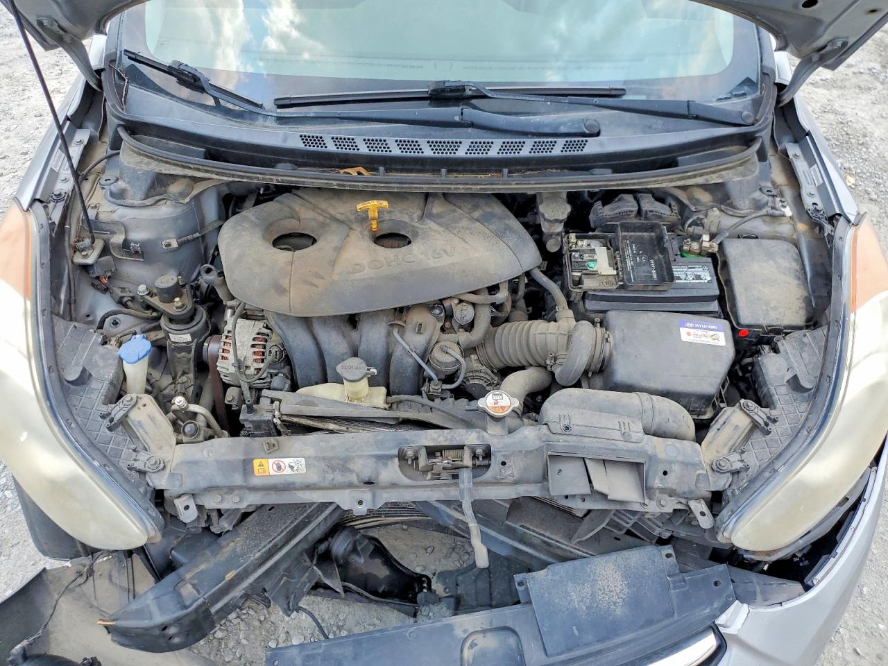 2013 Hyundai Elantra Limited Silver vin: KMHDH4AE7DU856255