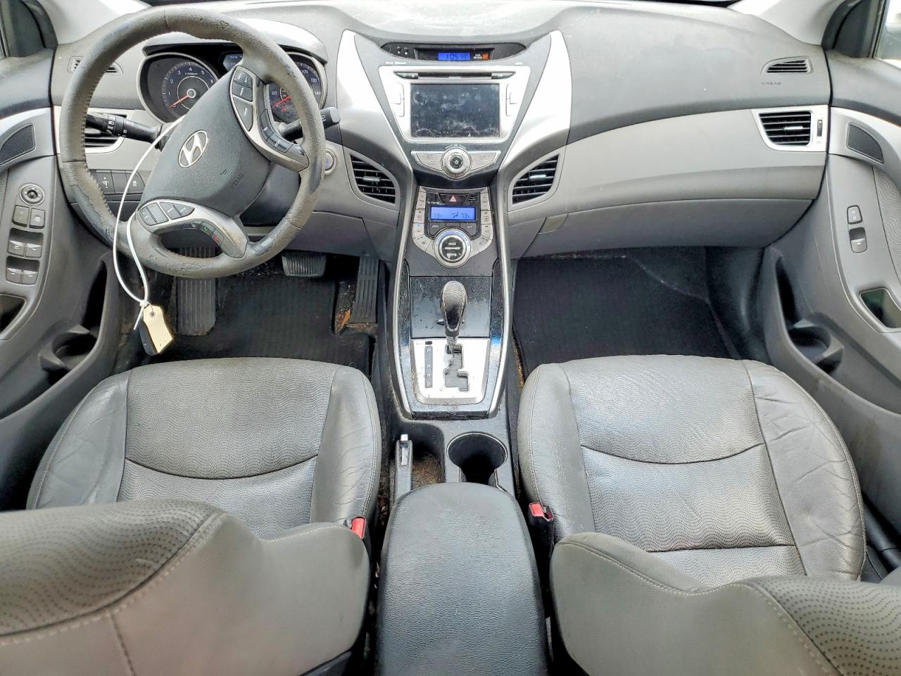 2013 Hyundai Elantra Limited Silver vin: KMHDH4AE7DU856255
