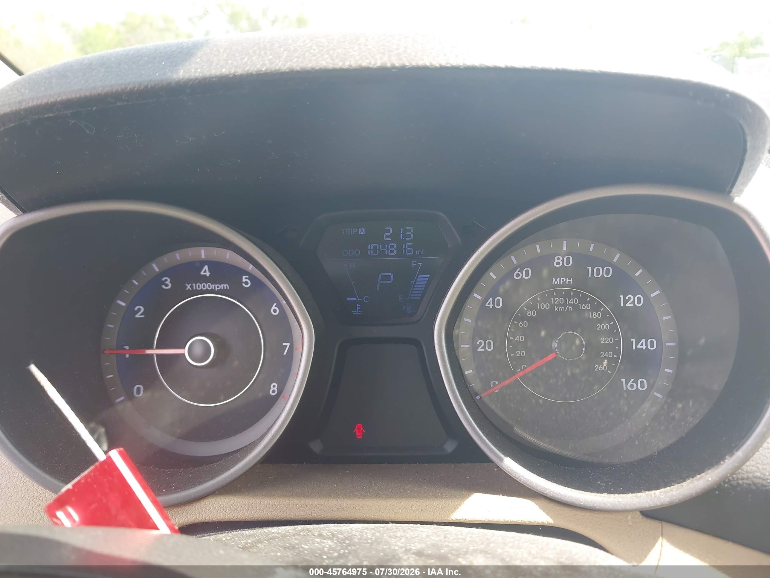 2013 Hyundai Elantra Gls Blue vin: KMHDH4AE7DU872293