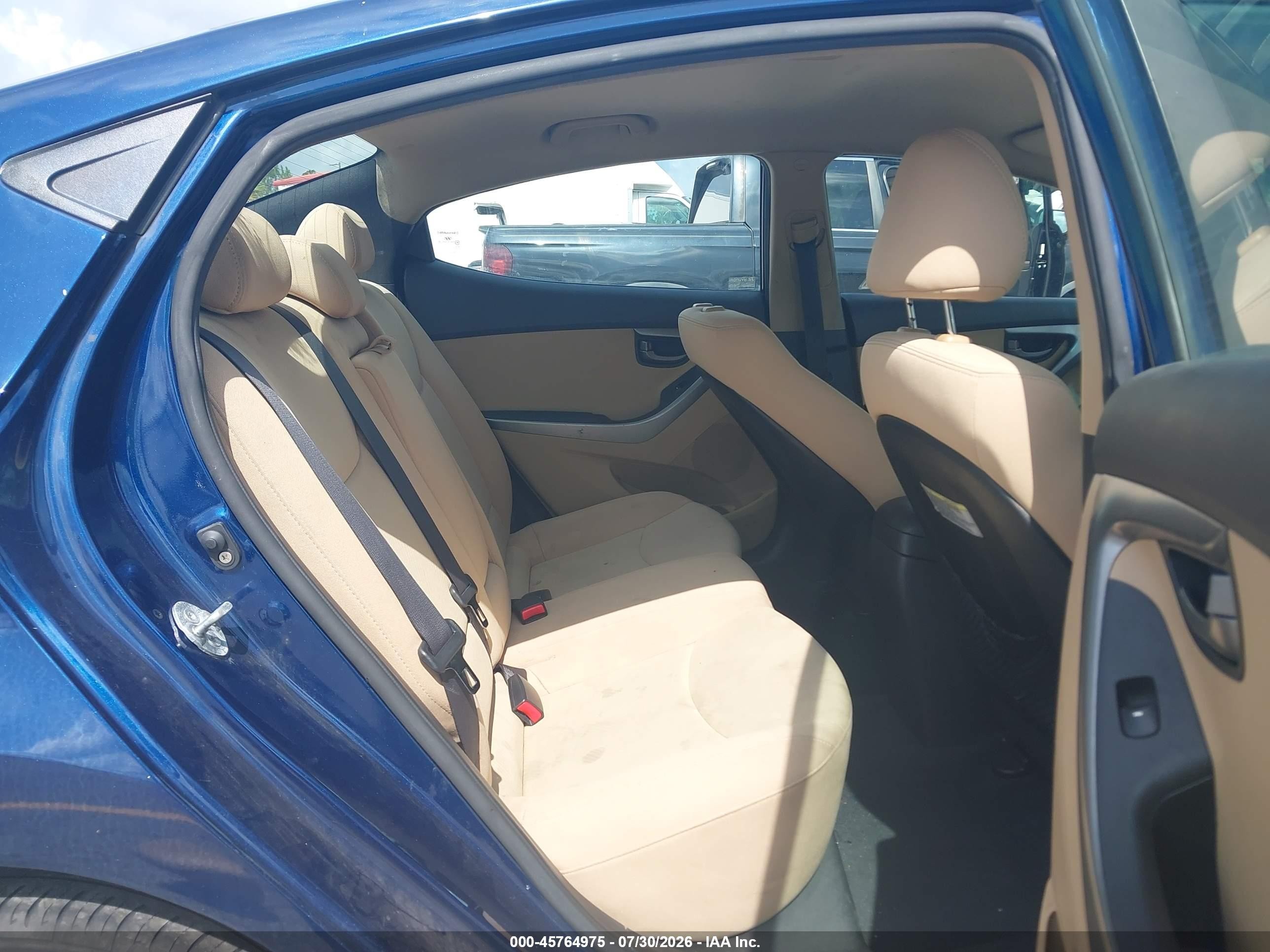2013 Hyundai Elantra Gls Blue vin: KMHDH4AE7DU872293