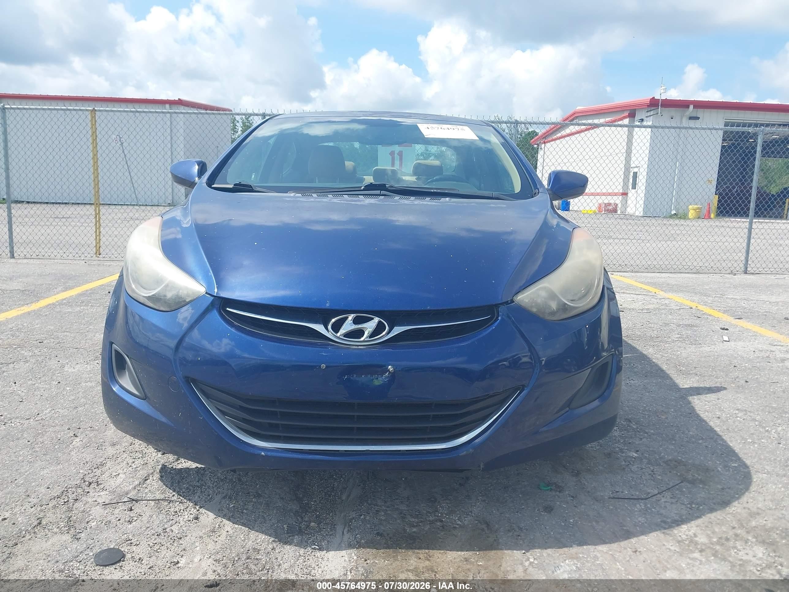 2013 Hyundai Elantra Gls Blue vin: KMHDH4AE7DU872293