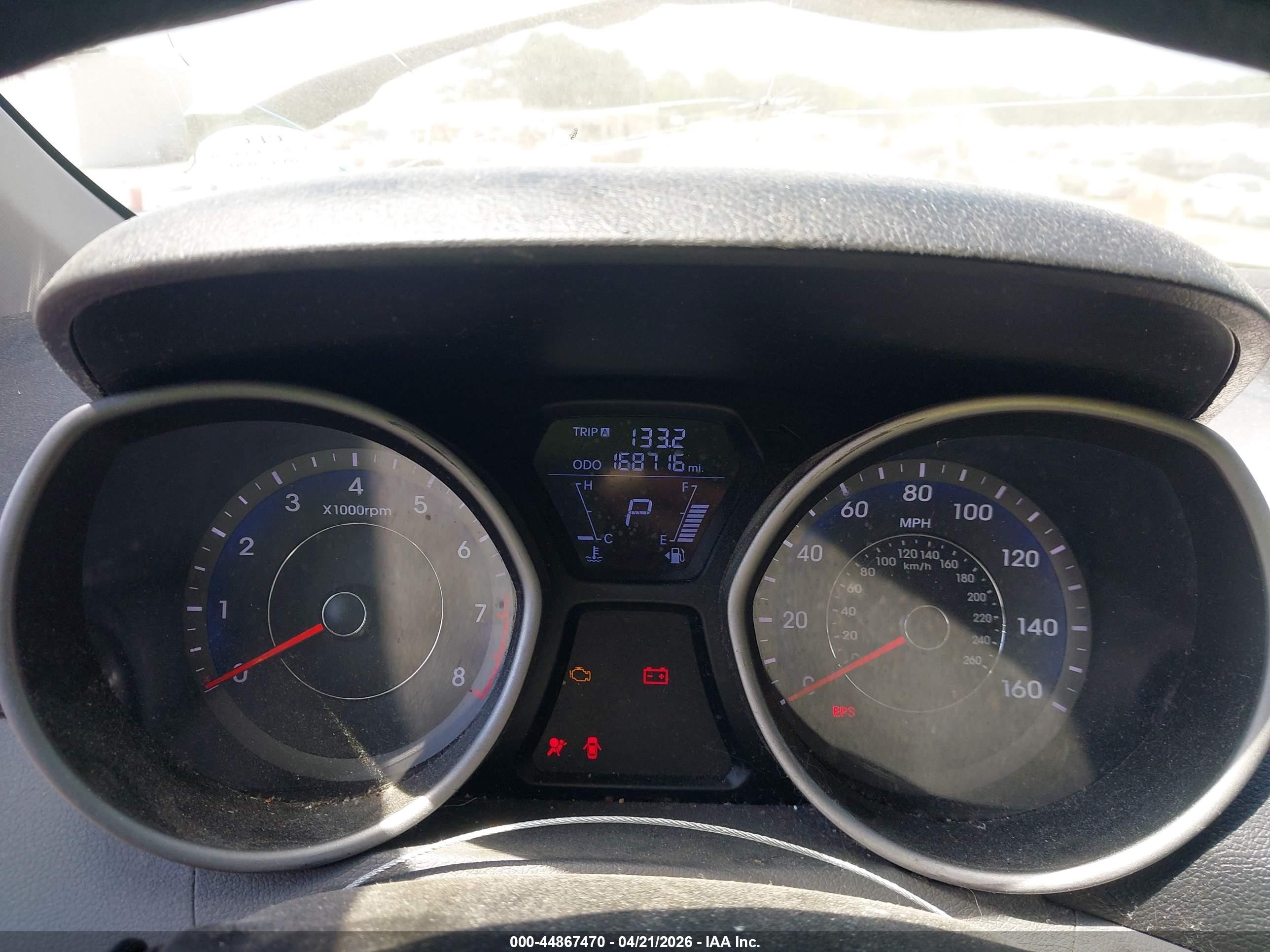 2013 Hyundai Elantra Gls Silver vin: KMHDH4AE7DU884508