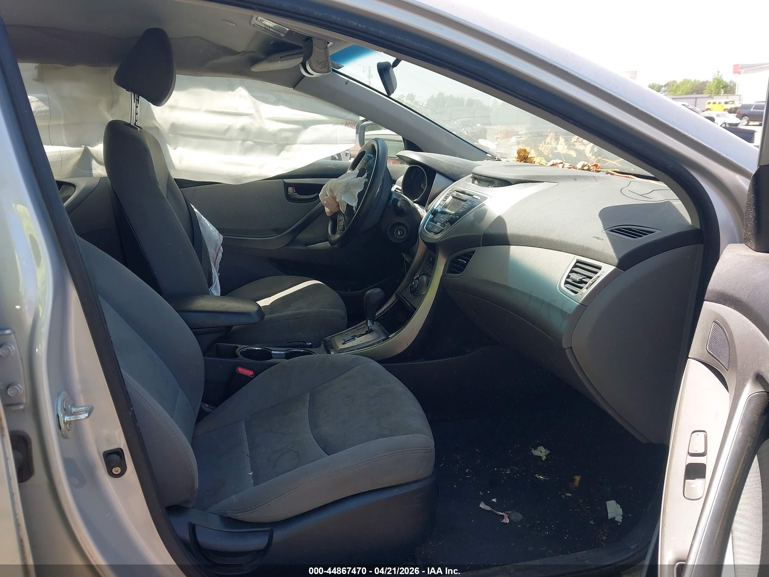 2013 Hyundai Elantra Gls Silver vin: KMHDH4AE7DU884508