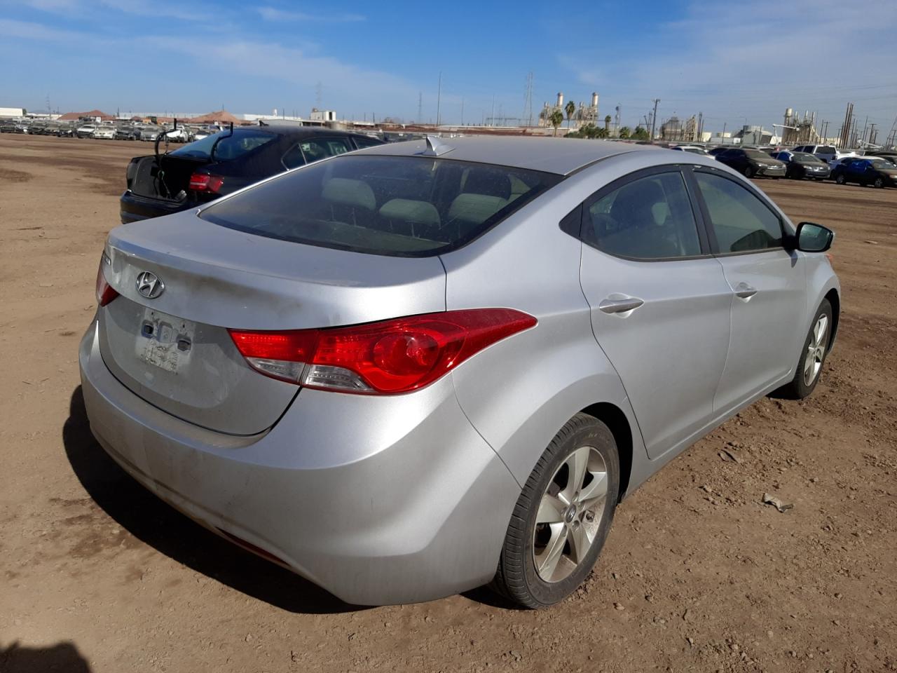 2013 Hyundai Elantra Gls Silver vin: KMHDH4AE7DU895038