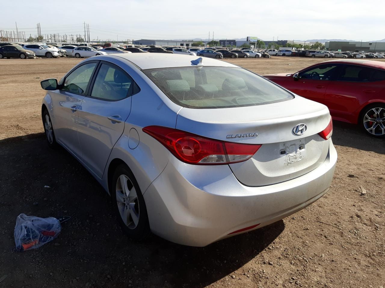 2013 Hyundai Elantra Gls Silver vin: KMHDH4AE7DU895038