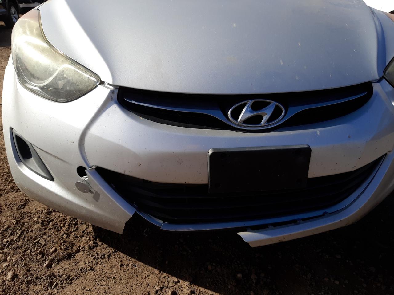 2013 Hyundai Elantra Gls Silver vin: KMHDH4AE7DU895038