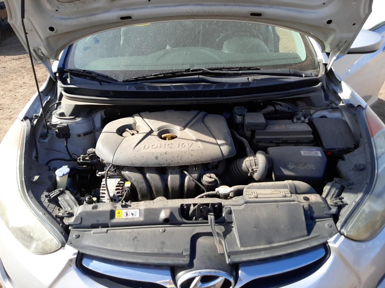 2013 Hyundai Elantra Gls Silver vin: KMHDH4AE7DU895038