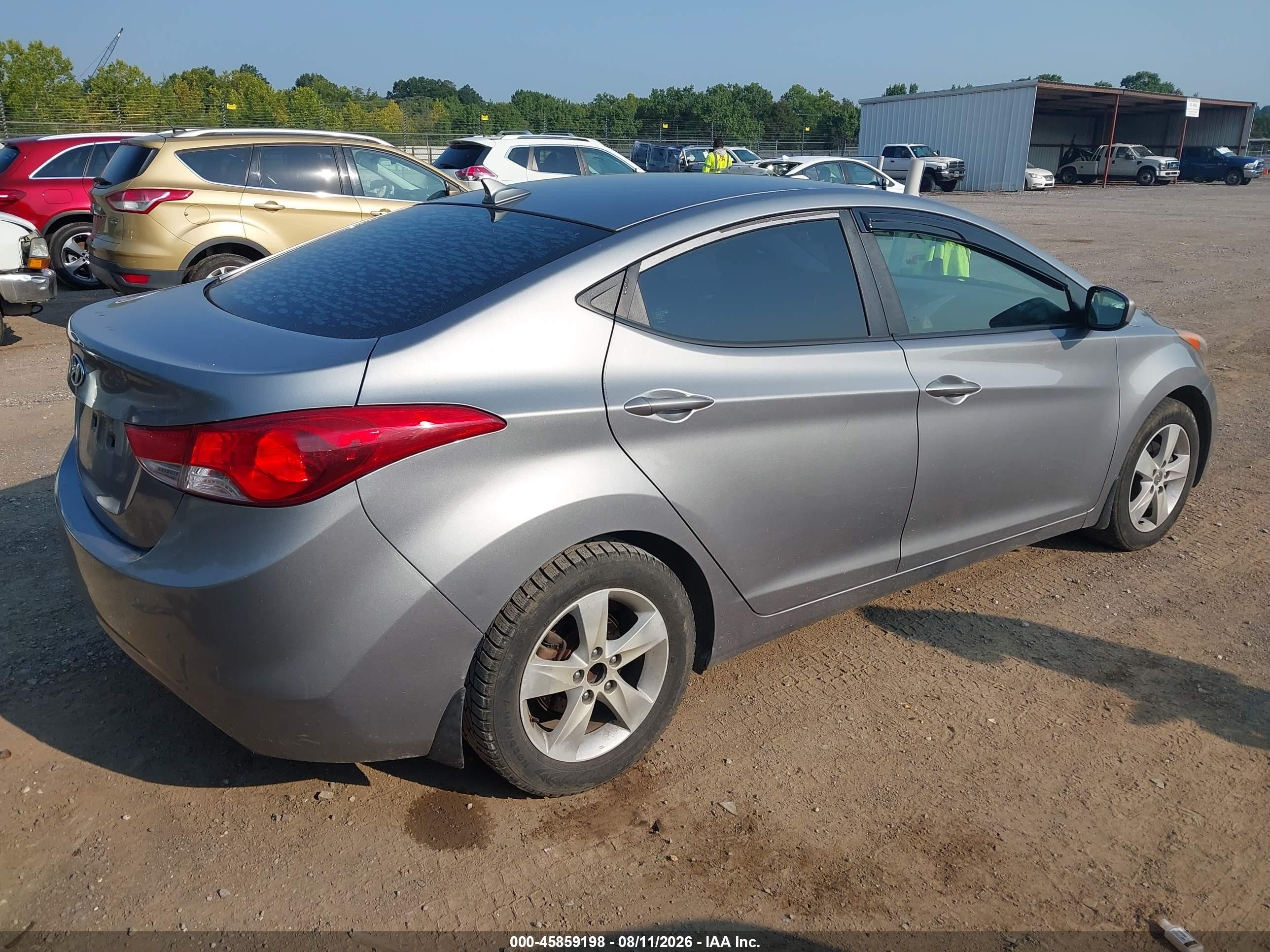 2013 Hyundai Elantra Gls Silver vin: KMHDH4AE7DU898098