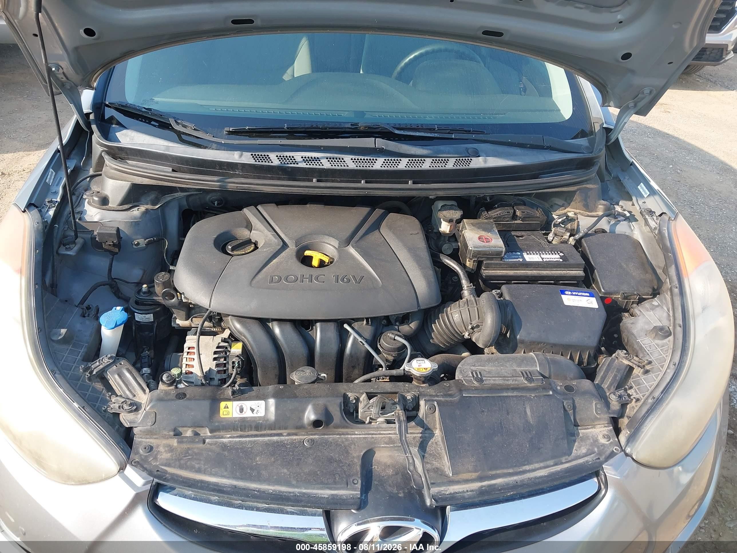 2013 Hyundai Elantra Gls Silver vin: KMHDH4AE7DU898098