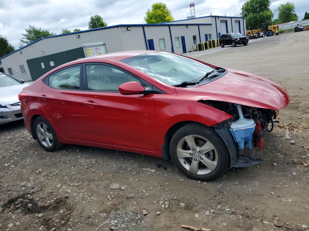 2013 Hyundai Elantra Gls Red vin: KMHDH4AE7DU944609
