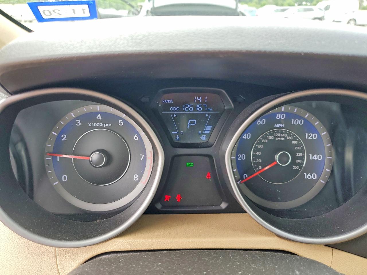 2013 Hyundai Elantra Gls Red vin: KMHDH4AE7DU944609
