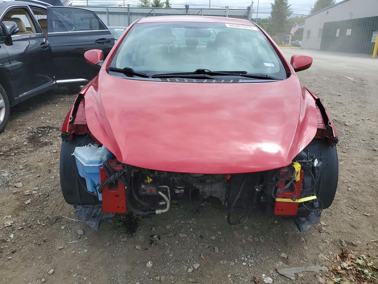 2013 Hyundai Elantra Gls Red vin: KMHDH4AE7DU944609