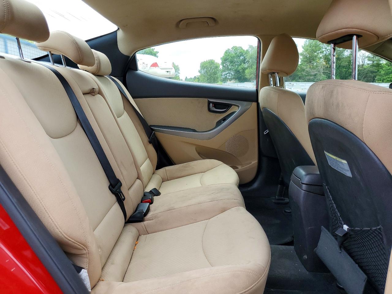 2013 Hyundai Elantra Gls Red vin: KMHDH4AE7DU944609