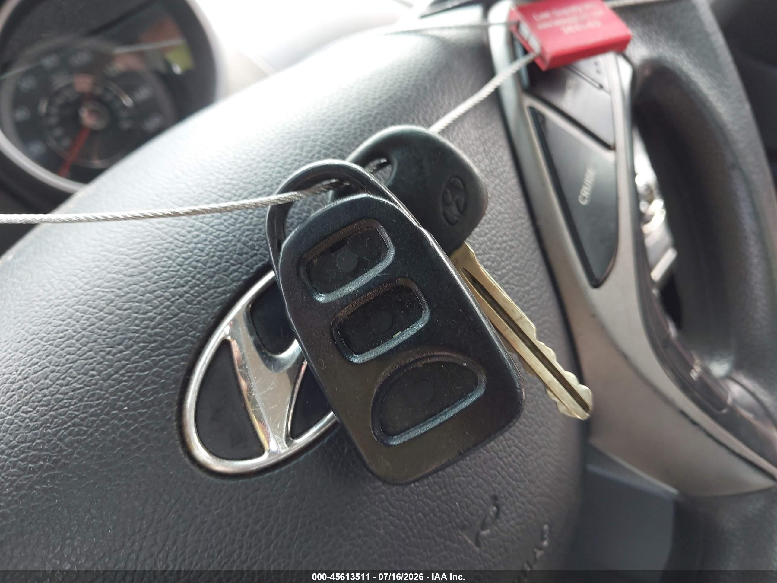2013 Hyundai Elantra Gls Gray vin: KMHDH4AE7DU973043
