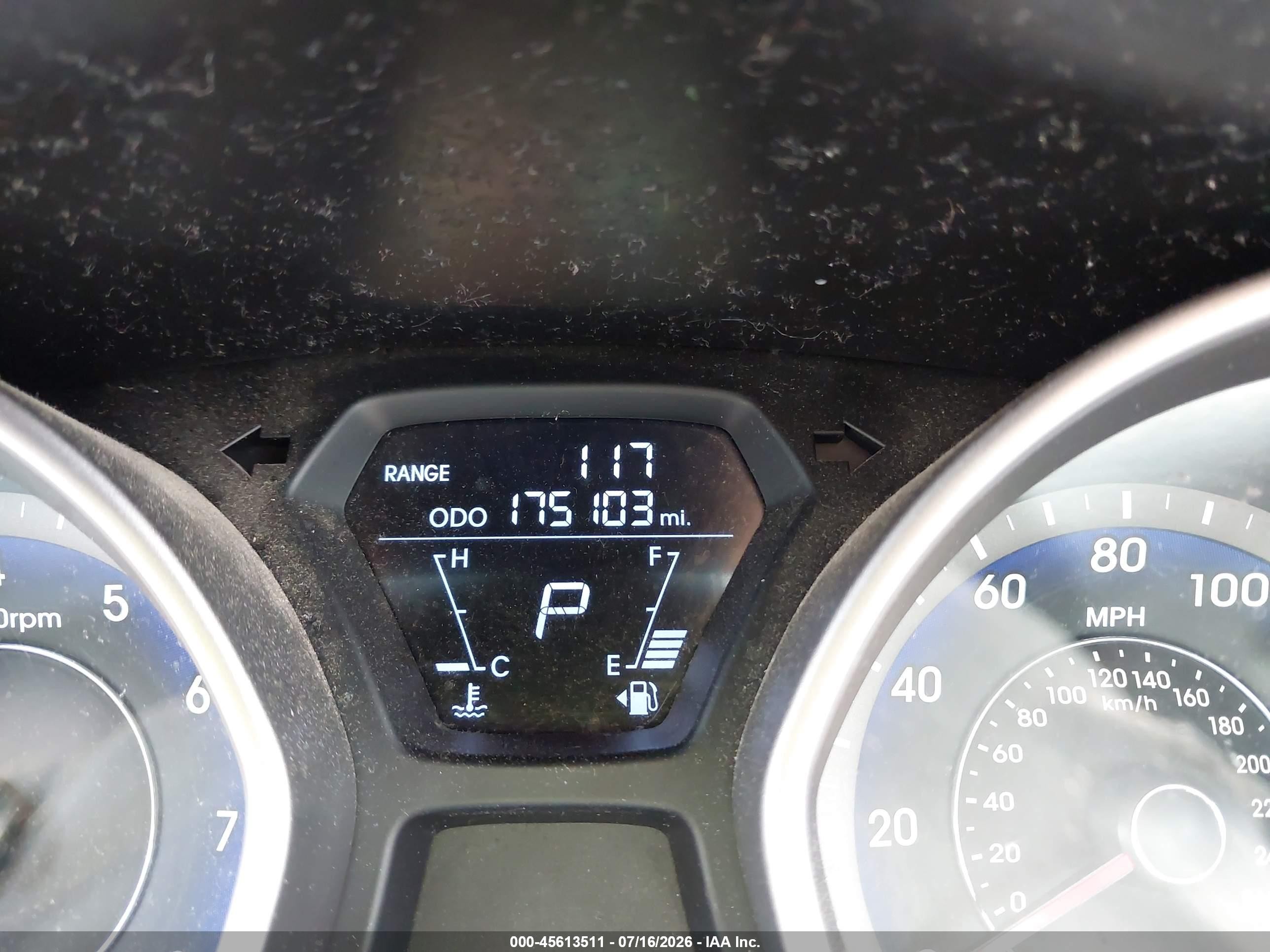 2013 Hyundai Elantra Gls Gray vin: KMHDH4AE7DU973043