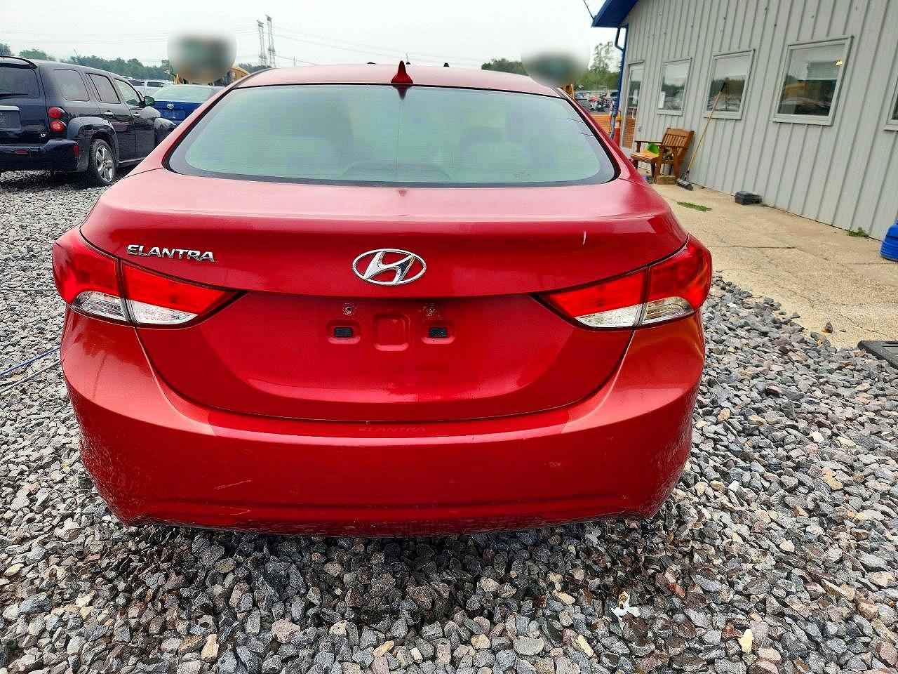 2013 Hyundai Elantra Gls Red vin: KMHDH4AE7DU986682