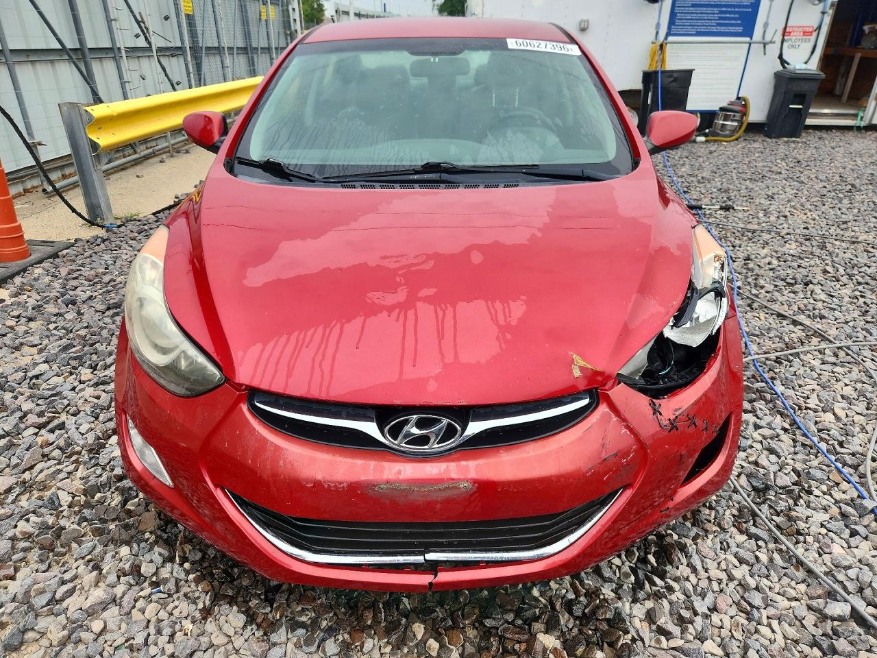 2013 Hyundai Elantra Gls Red vin: KMHDH4AE7DU986682