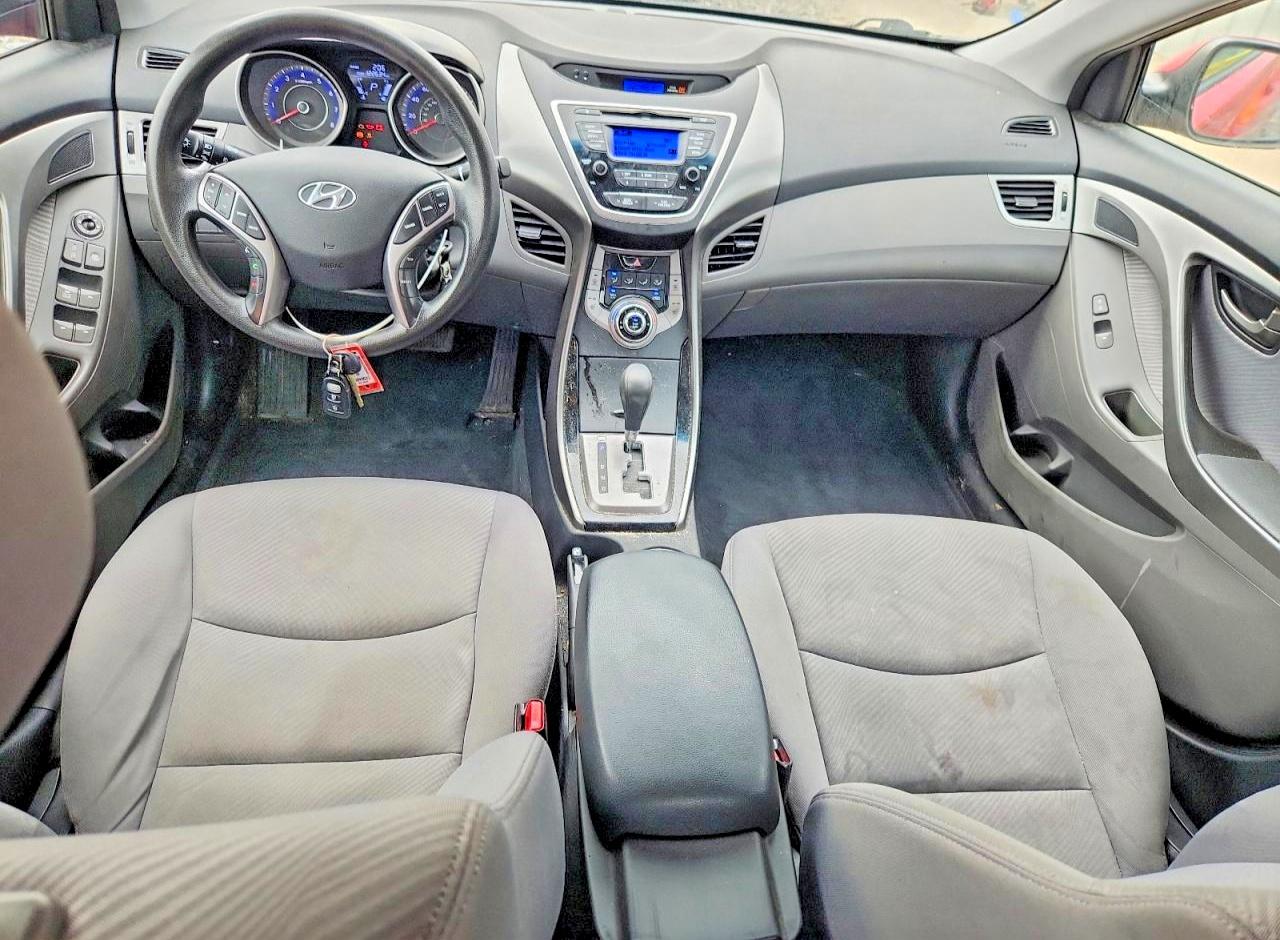 2013 Hyundai Elantra Gls Red vin: KMHDH4AE7DU986682