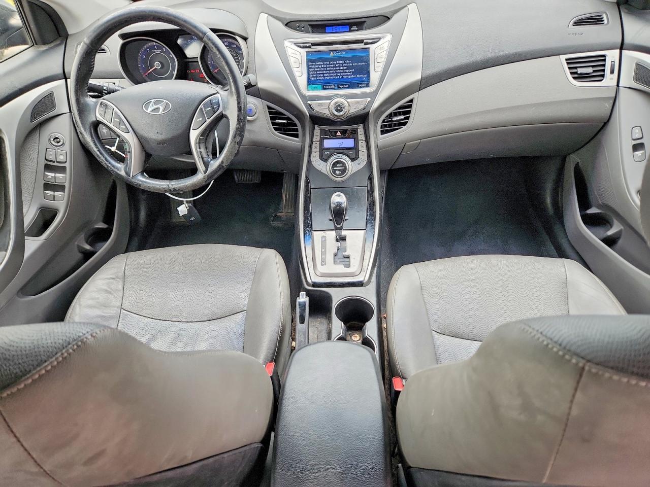2013 Hyundai Elantra Limited Black vin: KMHDH4AE7DU989730